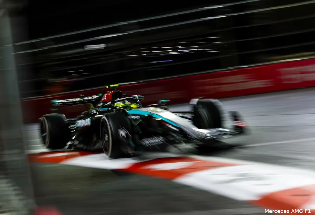 lewis hamilton mercedes las vegas zaterdag