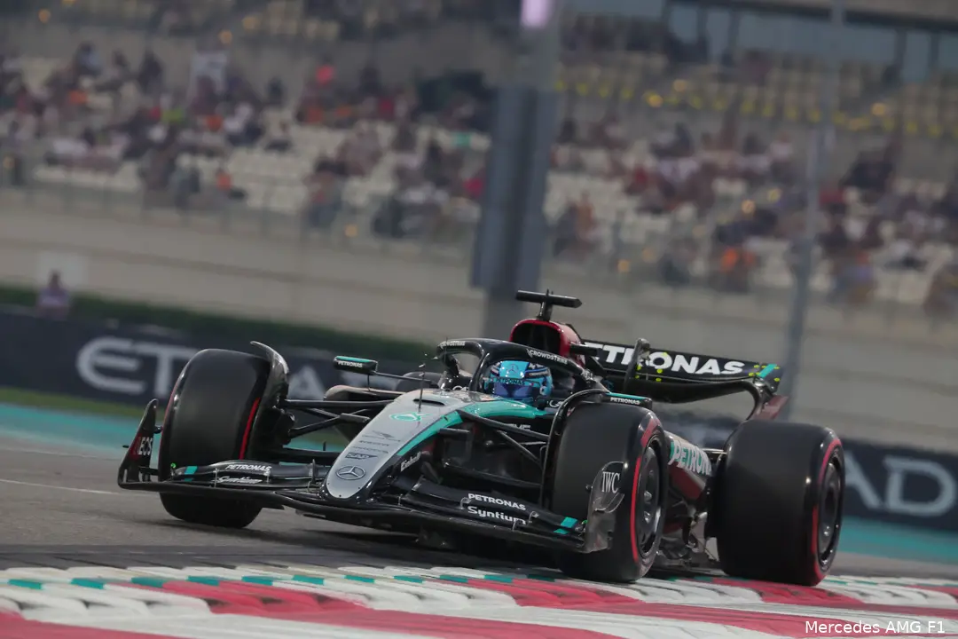 <i>De derde vrije training verliep bij Mercedes niet zo soepel.</i>