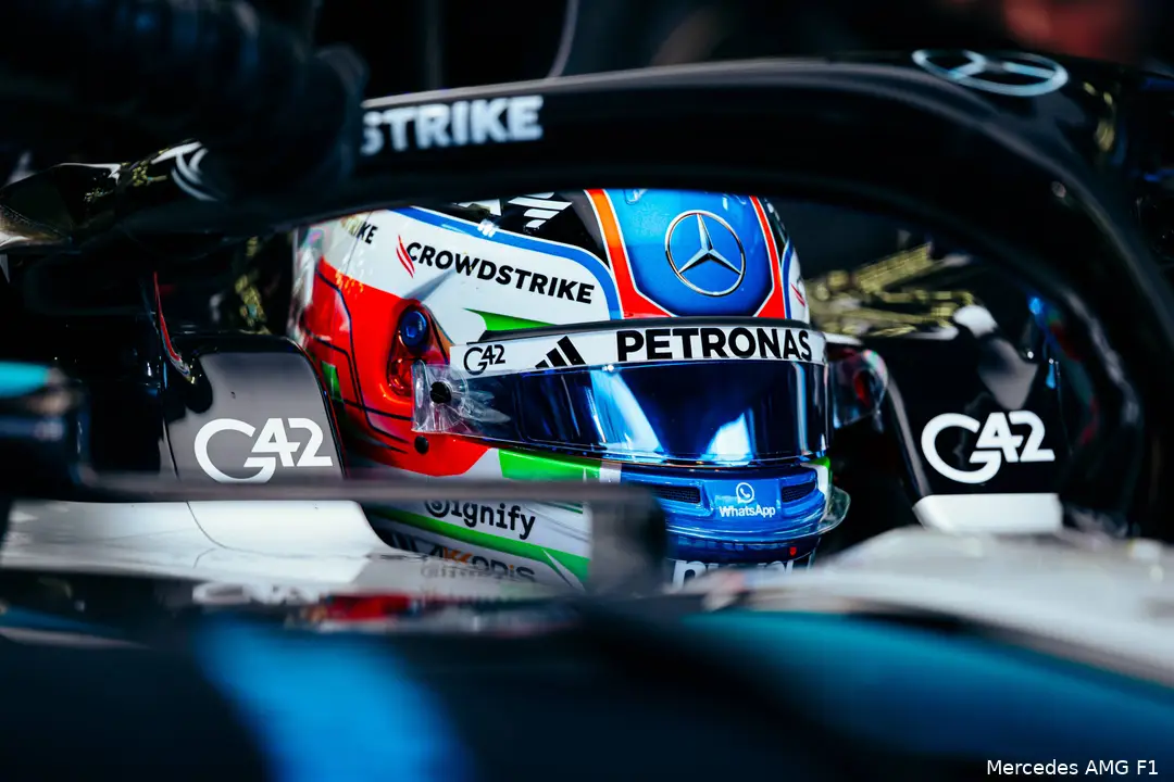 andrea kimi antonelli mercedes testdag 3 bahrein 2025