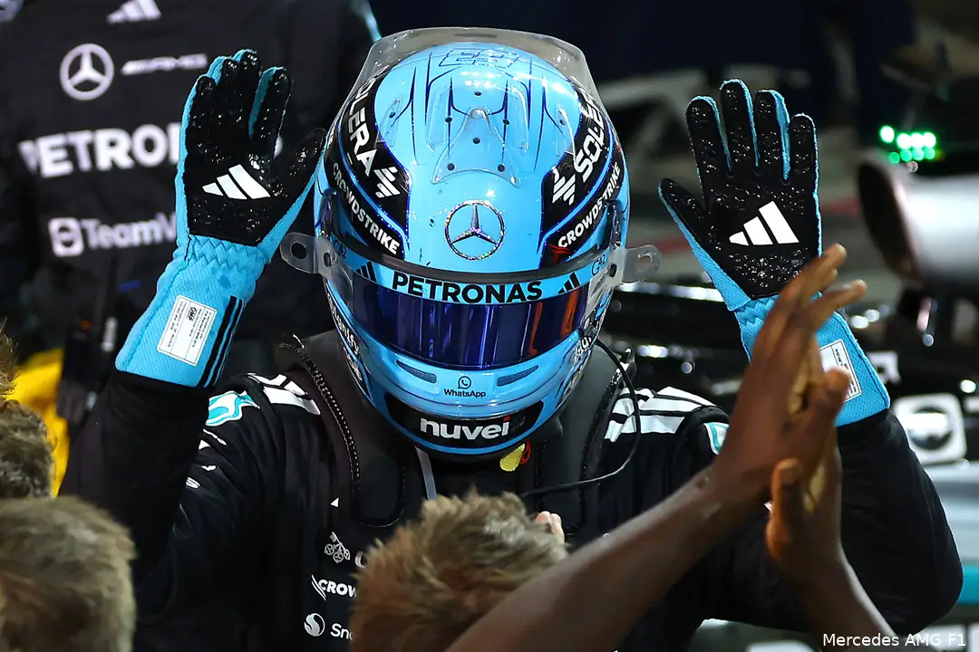 george russell mercedes bahrein 2025 zondag race