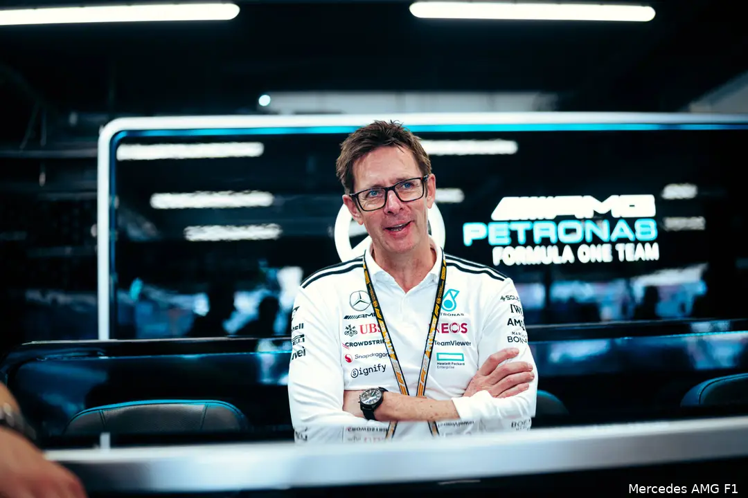 andrew shovlin mercedes 2025 spanje
