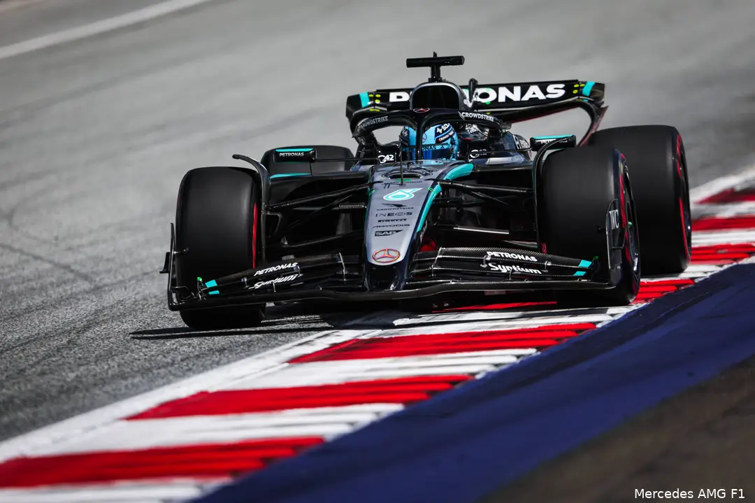 george russell mercedes gp oostenrijk 2025 zondag