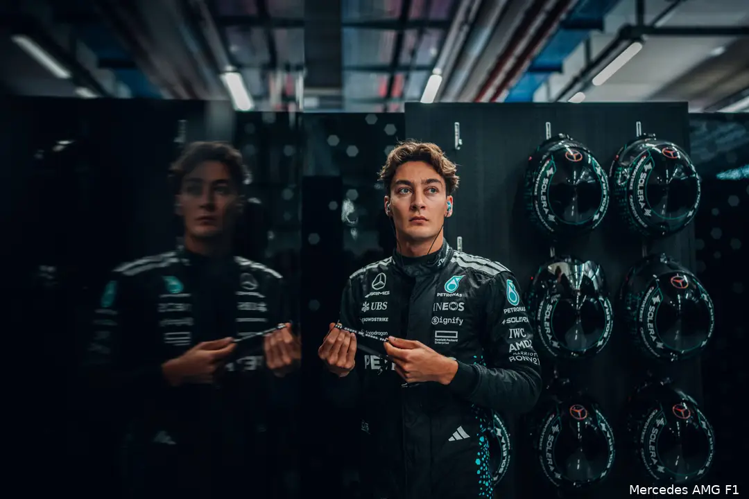 mercedes george russell gp oostenrijk 2025 vrijdag 6