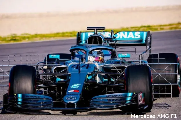 Mercedes W10 Barcelona wintertest 2019