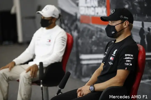 Bottas Hamilton persco België 2020