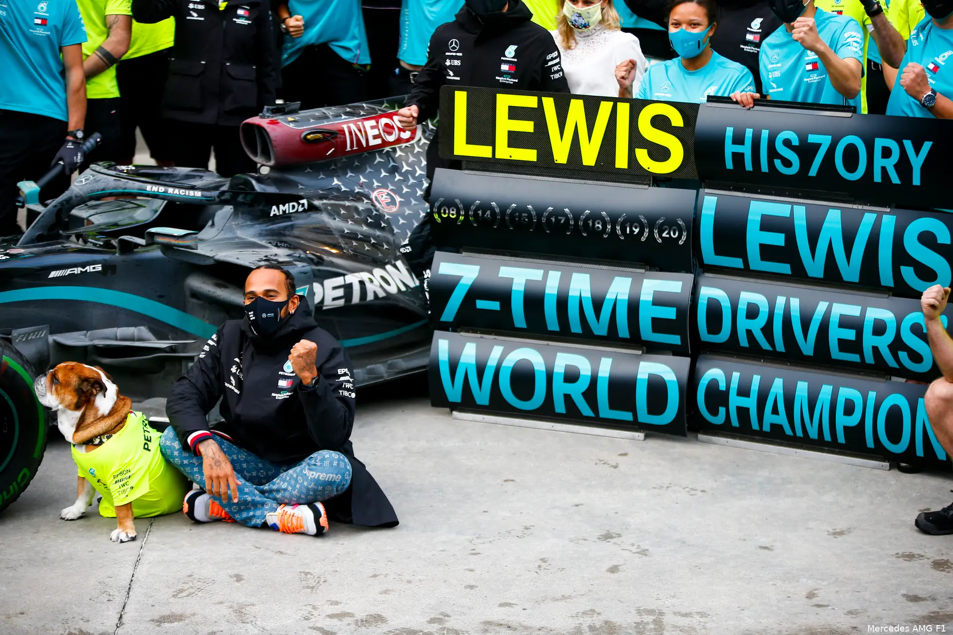 lewis hamilton roscoe turkije 2020