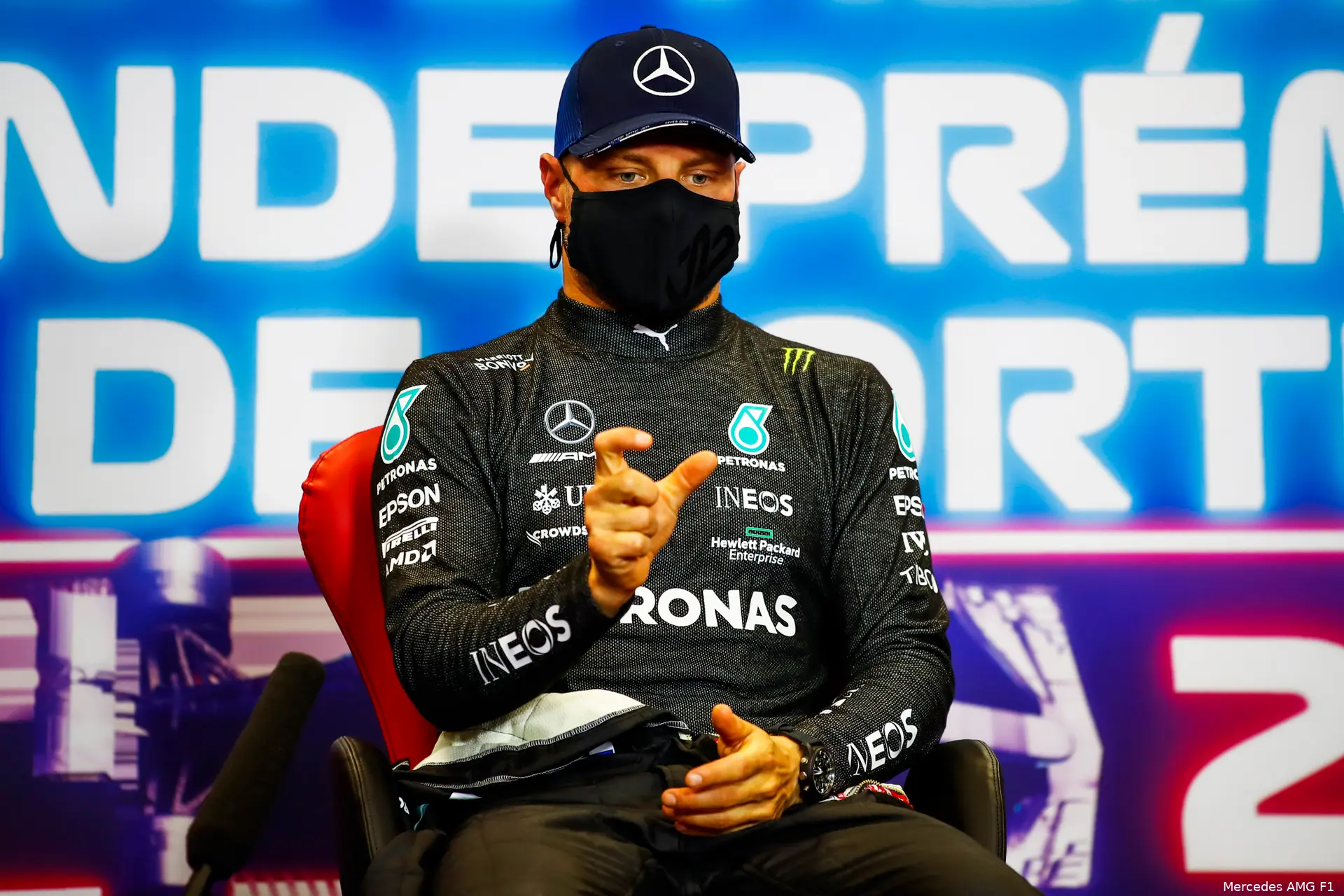 Valtteri Bottas Mercedes persconferentie