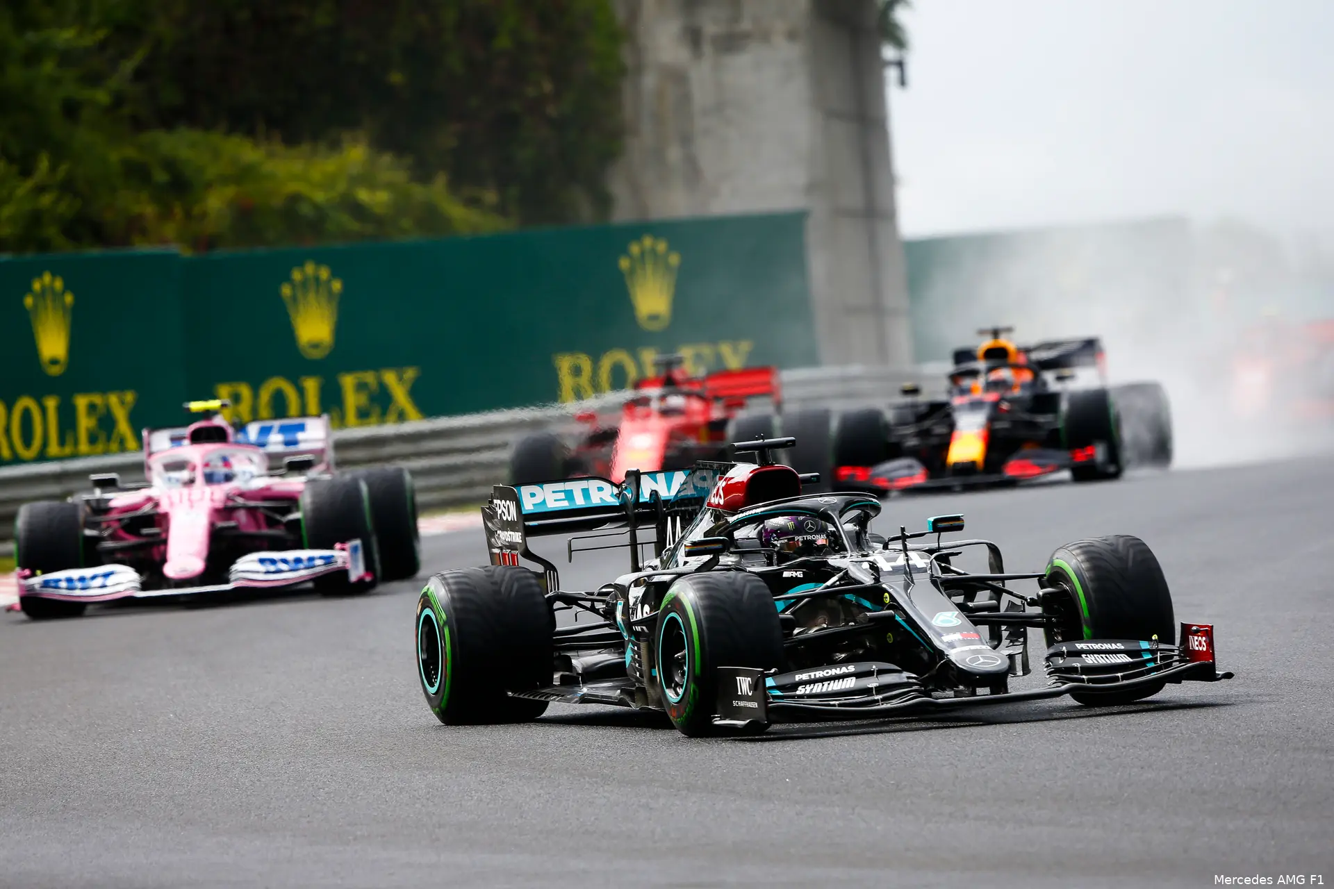lewis hamilton max verstappen charles leclerc lance stroll hongarije hungaroring