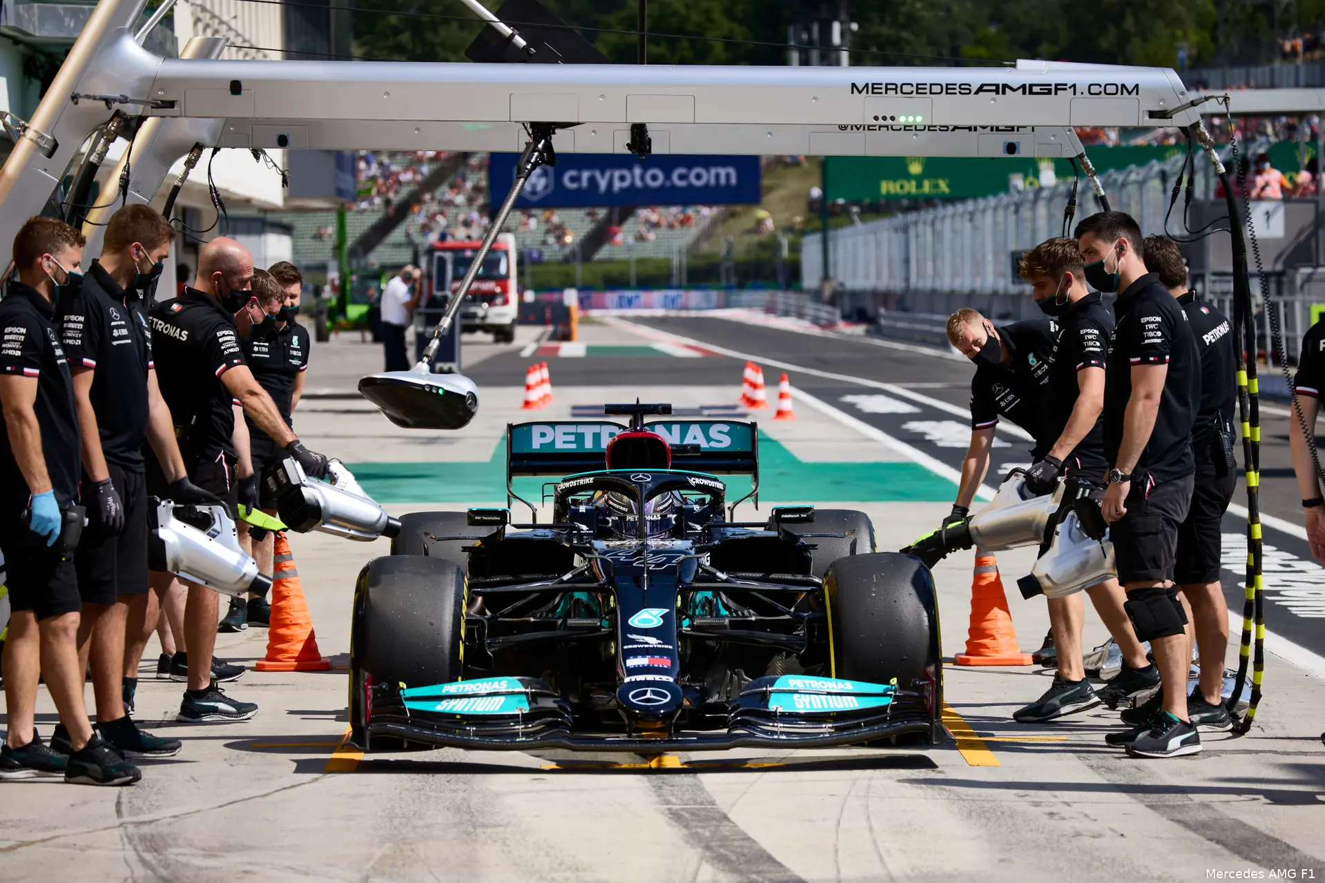 Mercedes pitstop