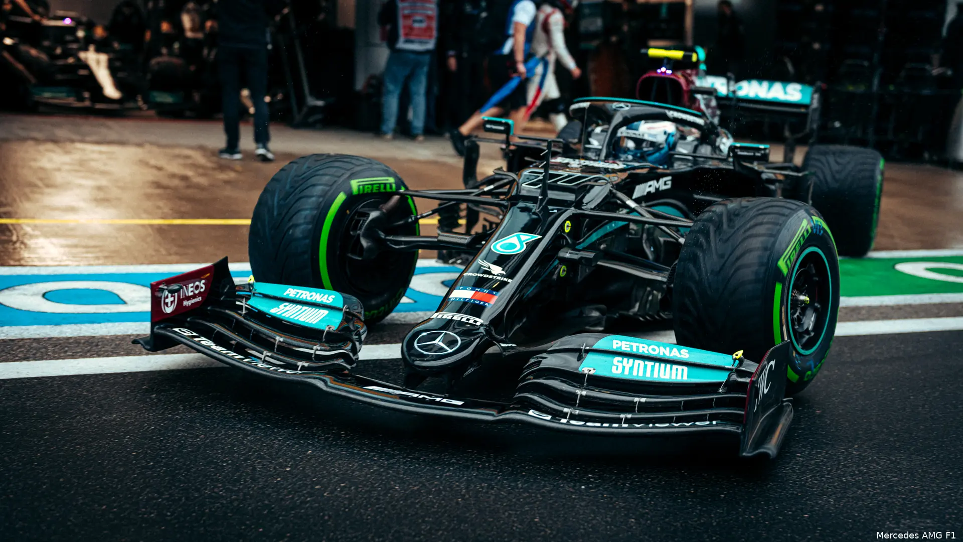 Mercedes W12 Rusland Sochi regen