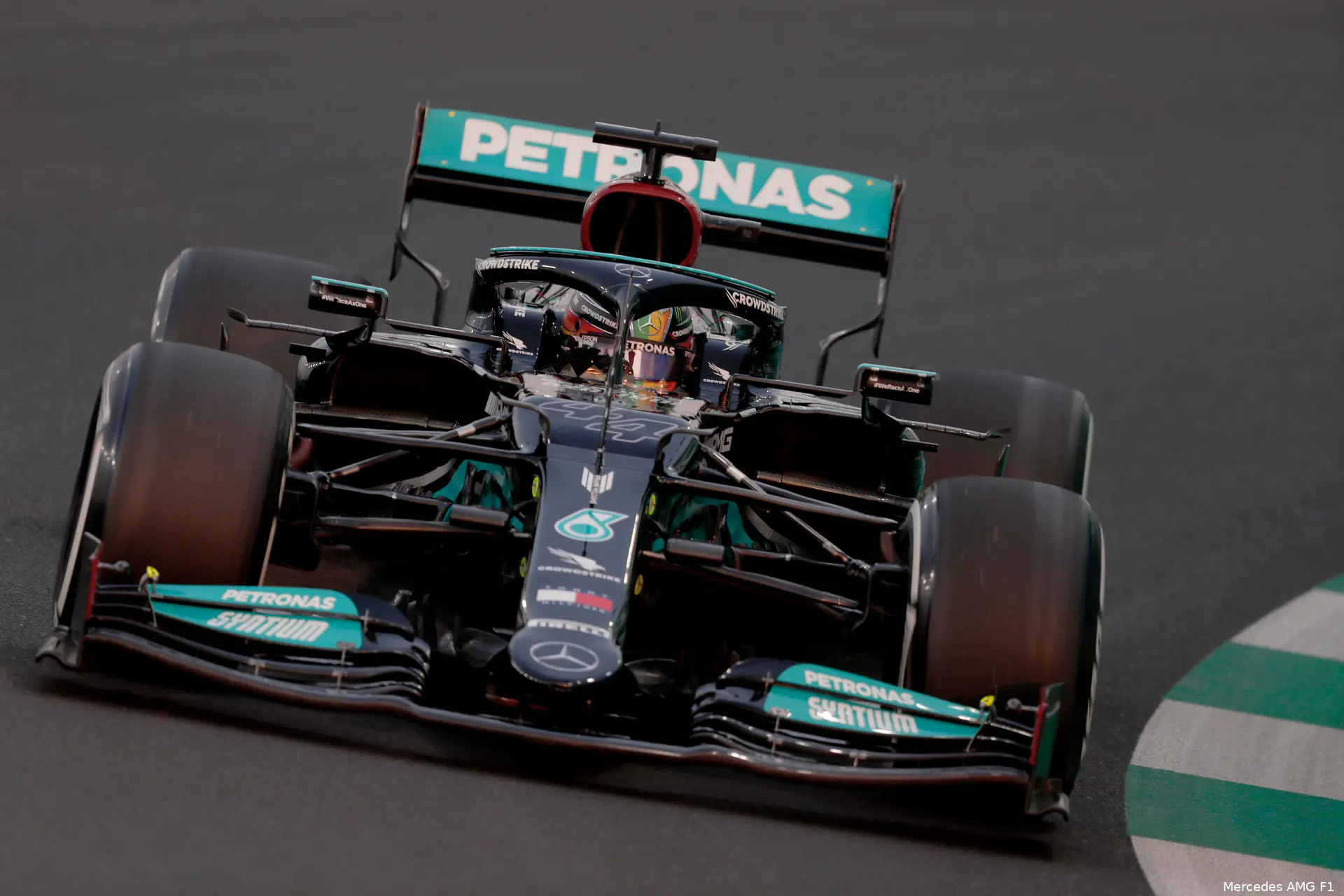 Hamilton zaterdag Jeddah 2021