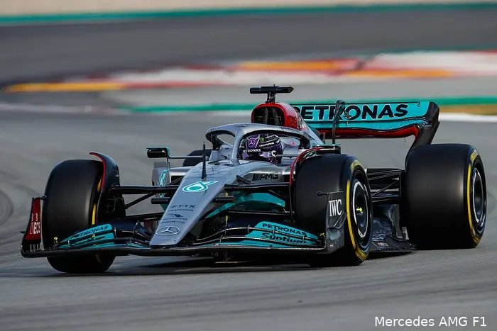 Lewis Hamilton W13 Mercedes Test Barcelona1
