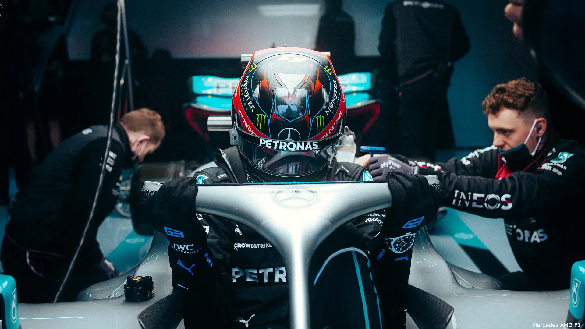 George Russell Mercedes Imola