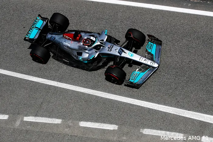 George Russell Mercedes GP Spanje 2