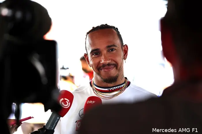 Lewis Hamilton Mercedes GP Spanje 1