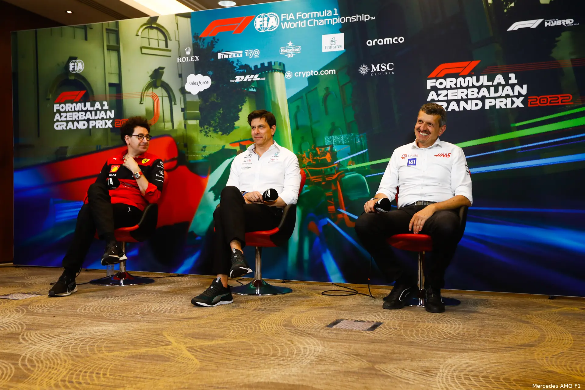 baku 2022 steiner binotto wolff