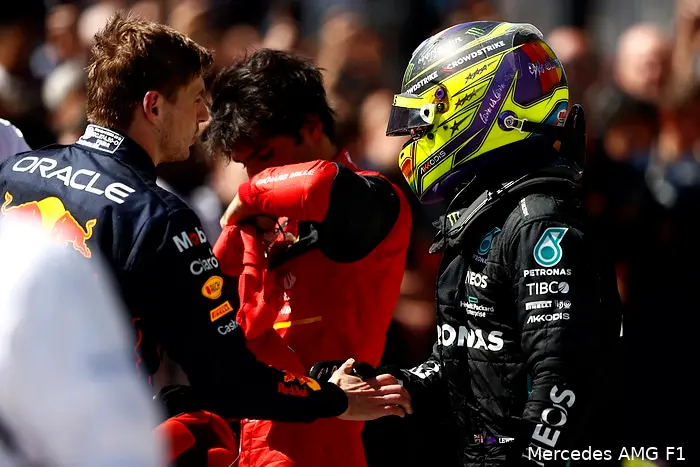 Lewis Hamilton Carlos Sainz Max Verstappen Mercedes Ferrari Red Bull Racing GP Canada 2022 3