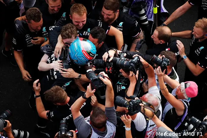 George Russell Mercedes GP Hongarije 2022 2