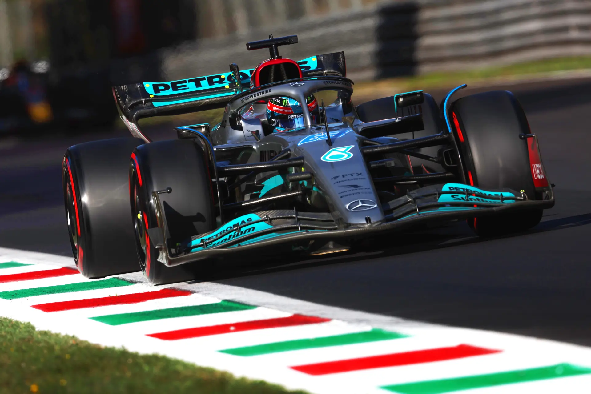 George Russell W13 Mercedes F1 GP Italië 2022