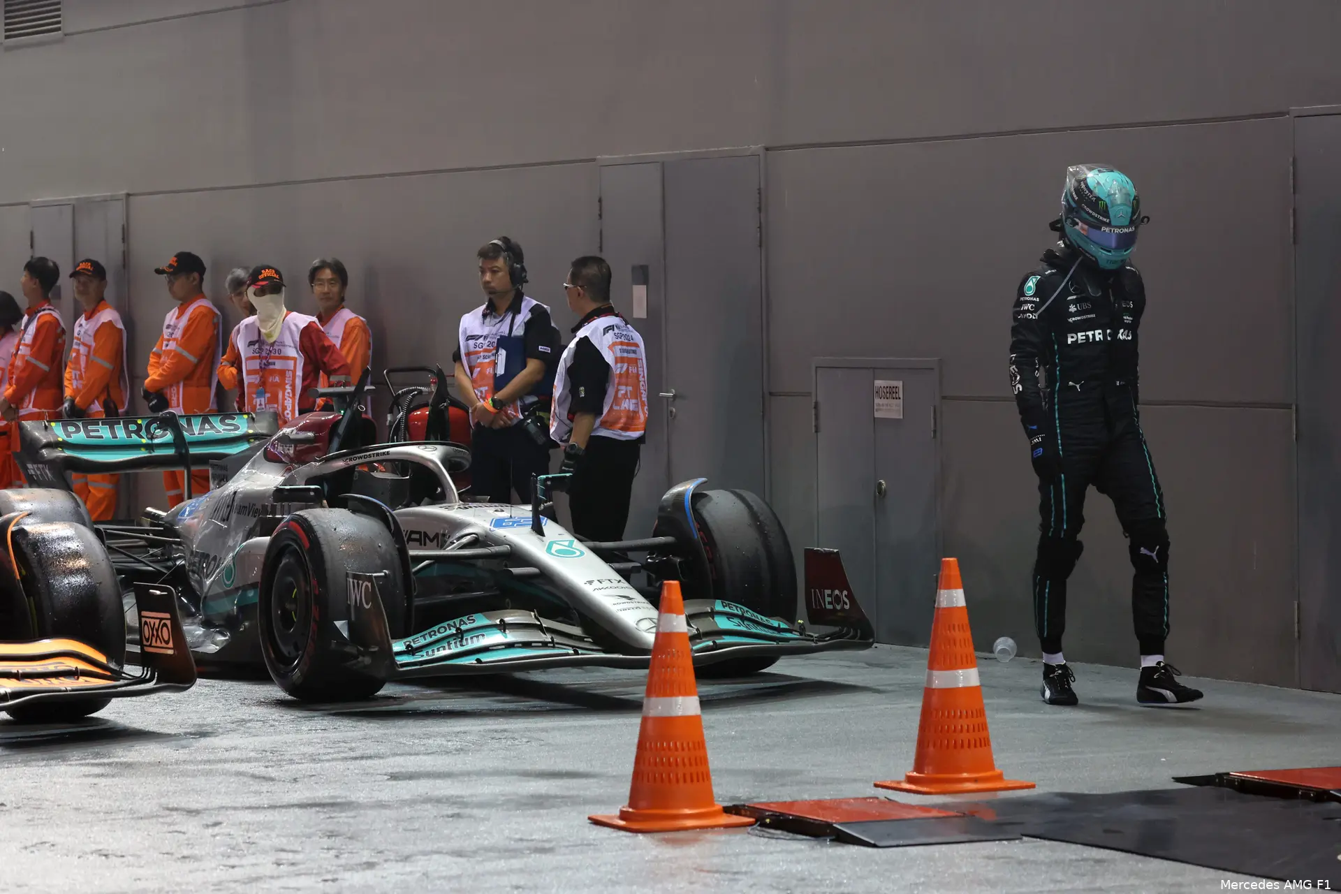 George Russell W13 Mercedes F1 GP Singapore 2022