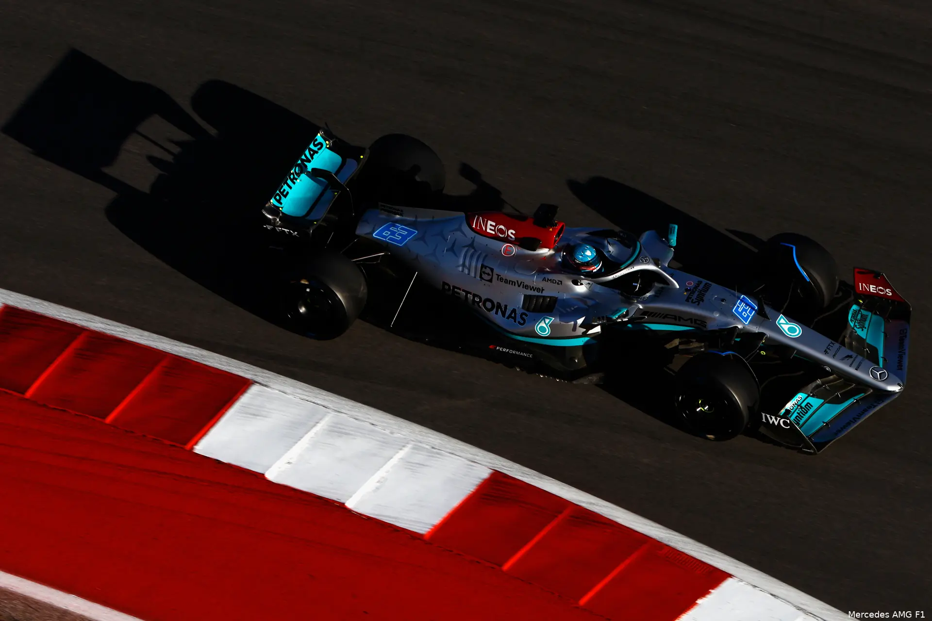 George Russell W13 Mercedes F1 GP Verenigde Staten 2022