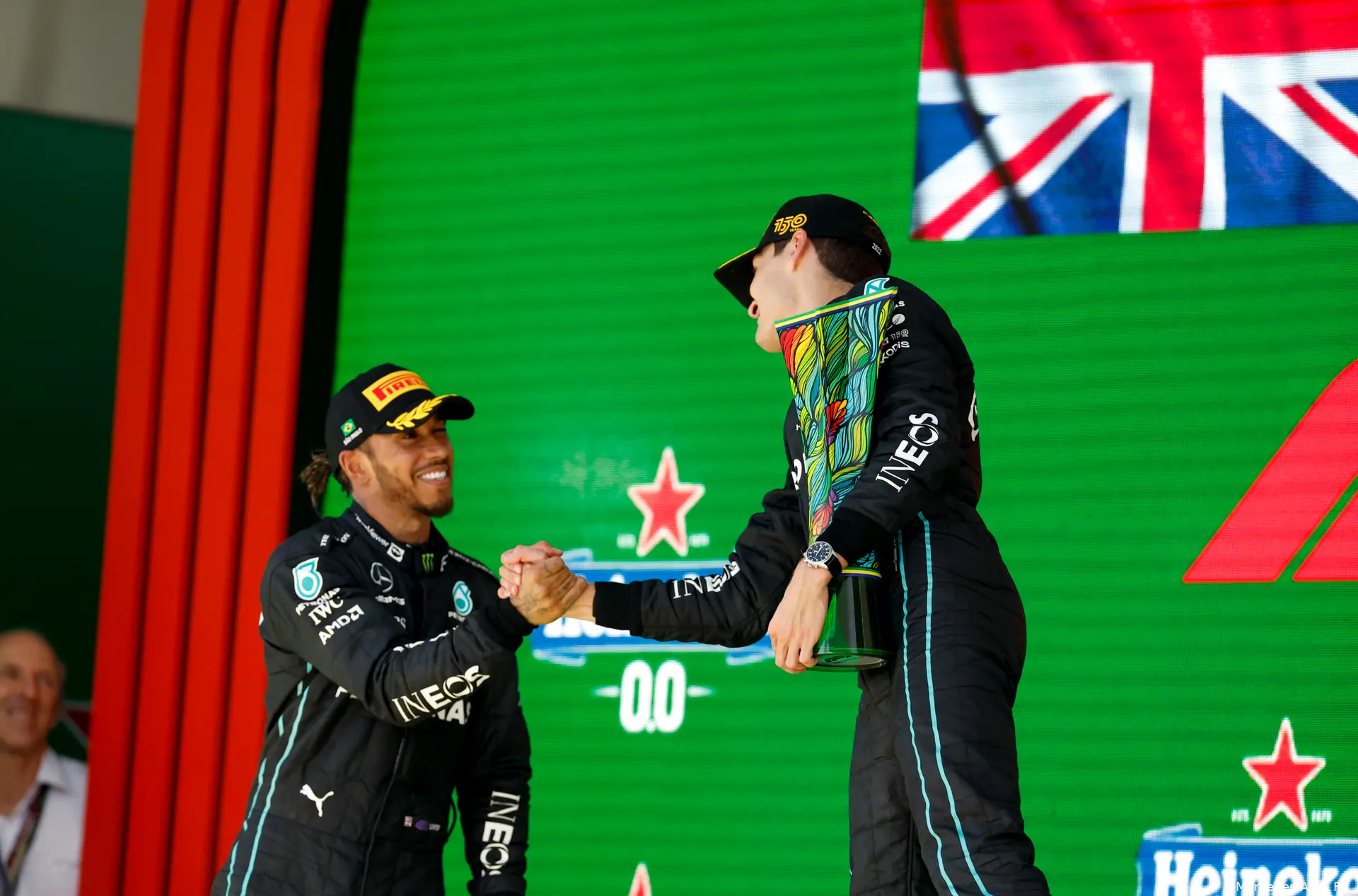 george russell lewis hamilton mercedes f1 gp brazilie 2022