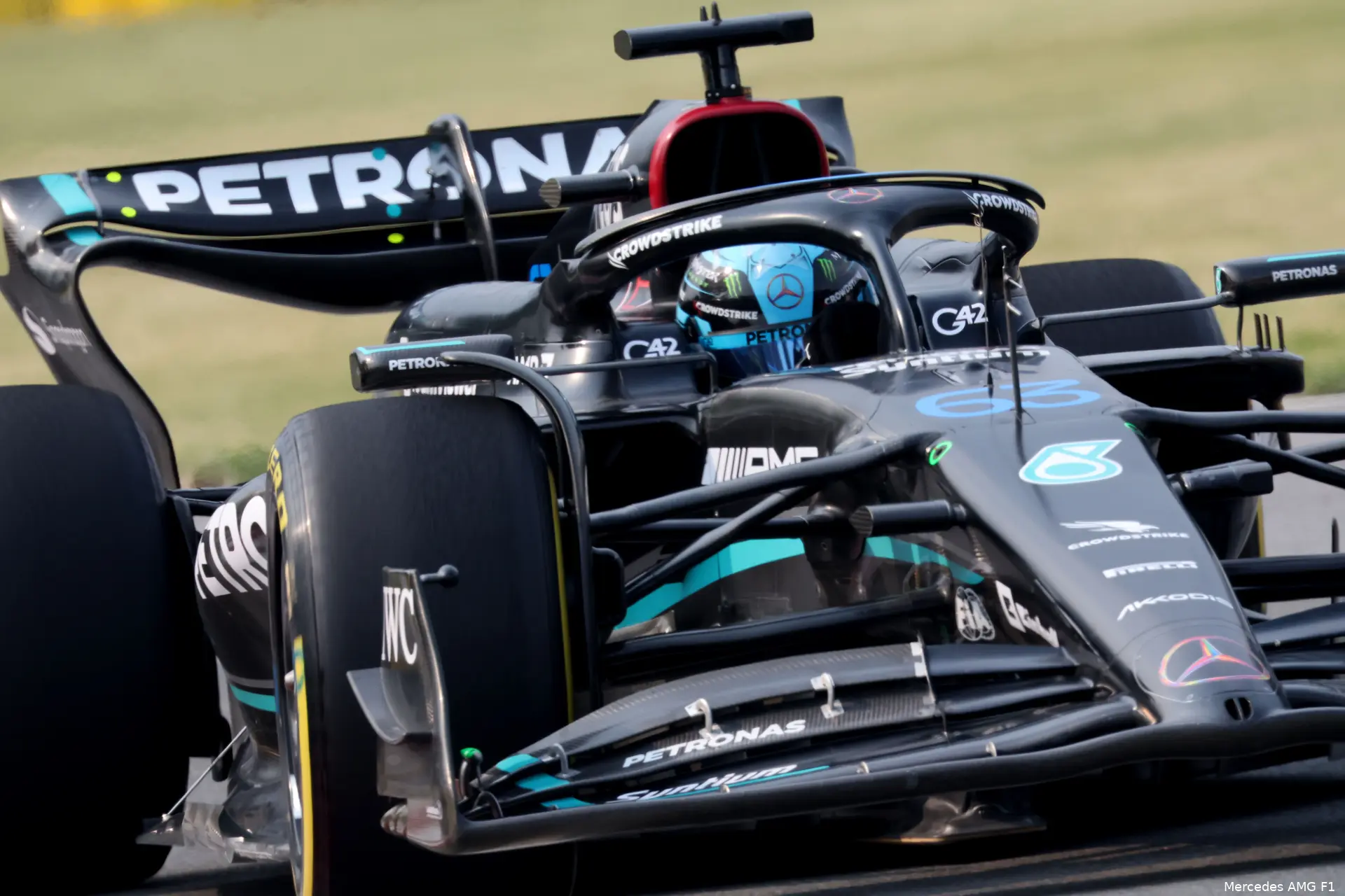 george russell w14 mercedes f1 gp canada 2023