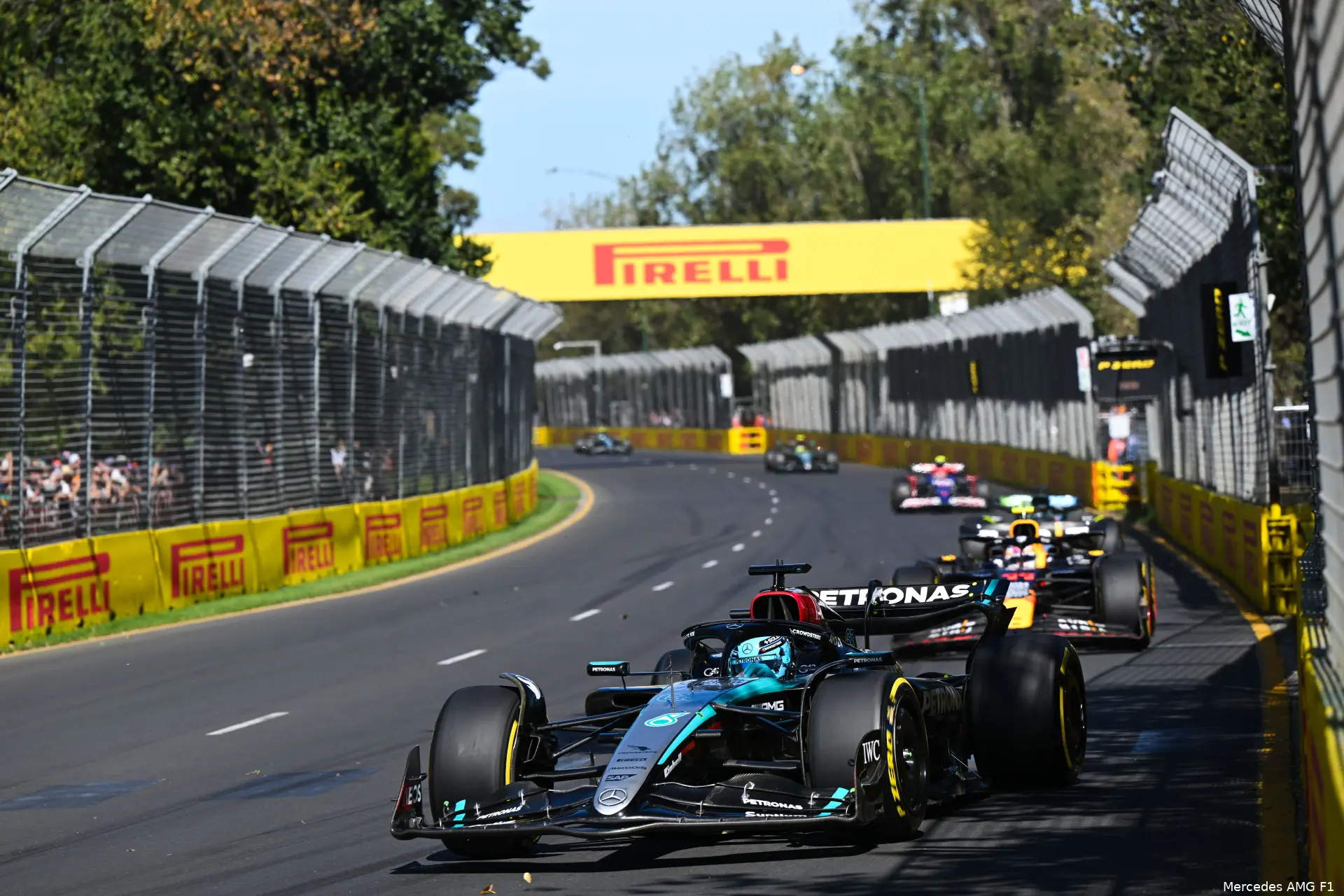 george russell w15 mercedes australie