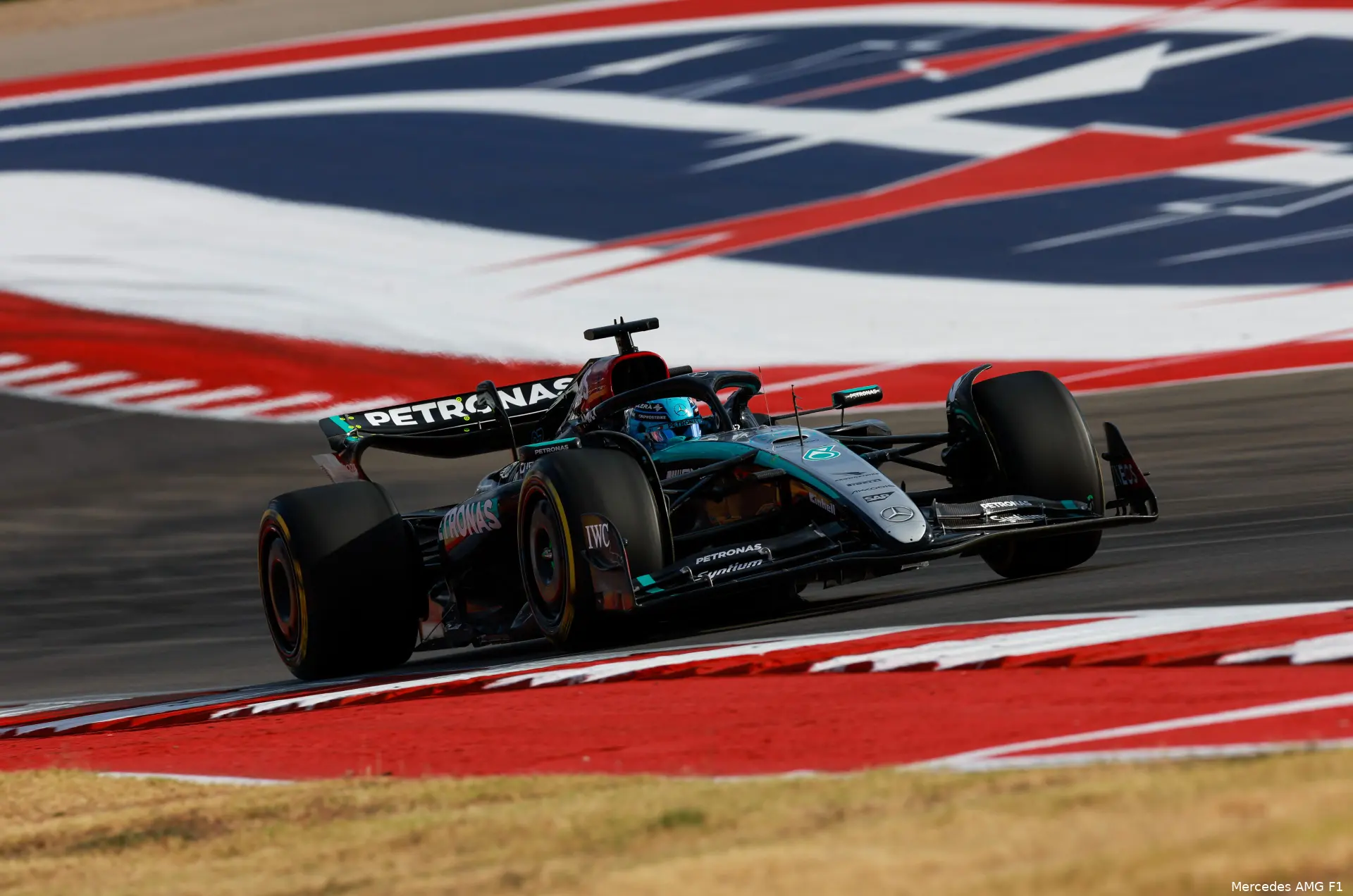 george russell cota usa vrijdag mercedes 2024