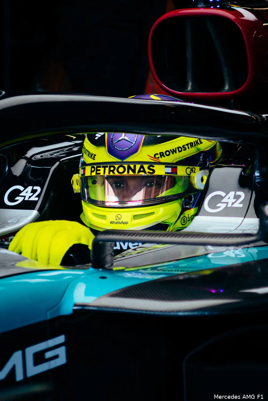 lewis hamilton usa mercedes cota vrijdag 2024
