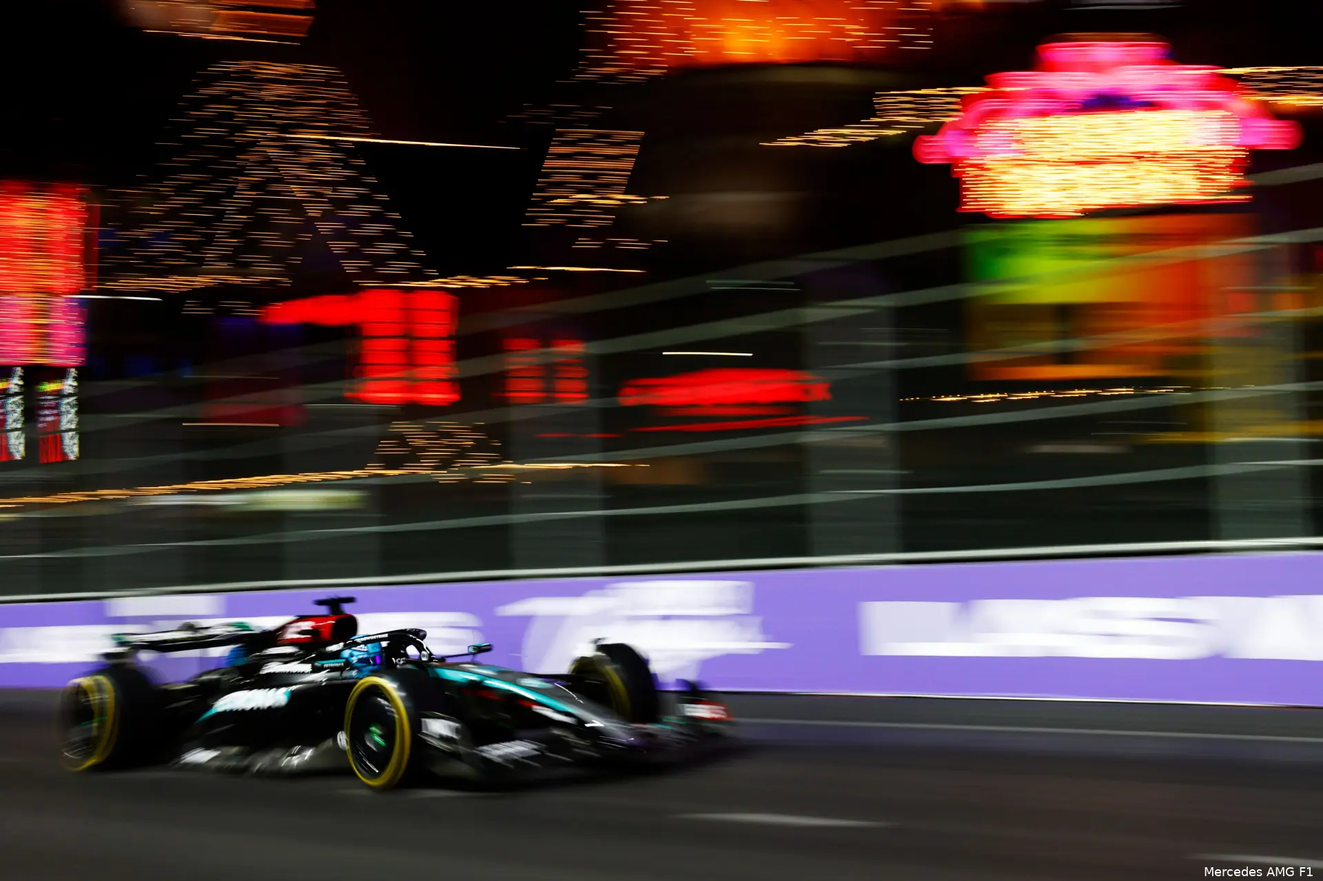 george russell mercedes w15 las vegas 1
