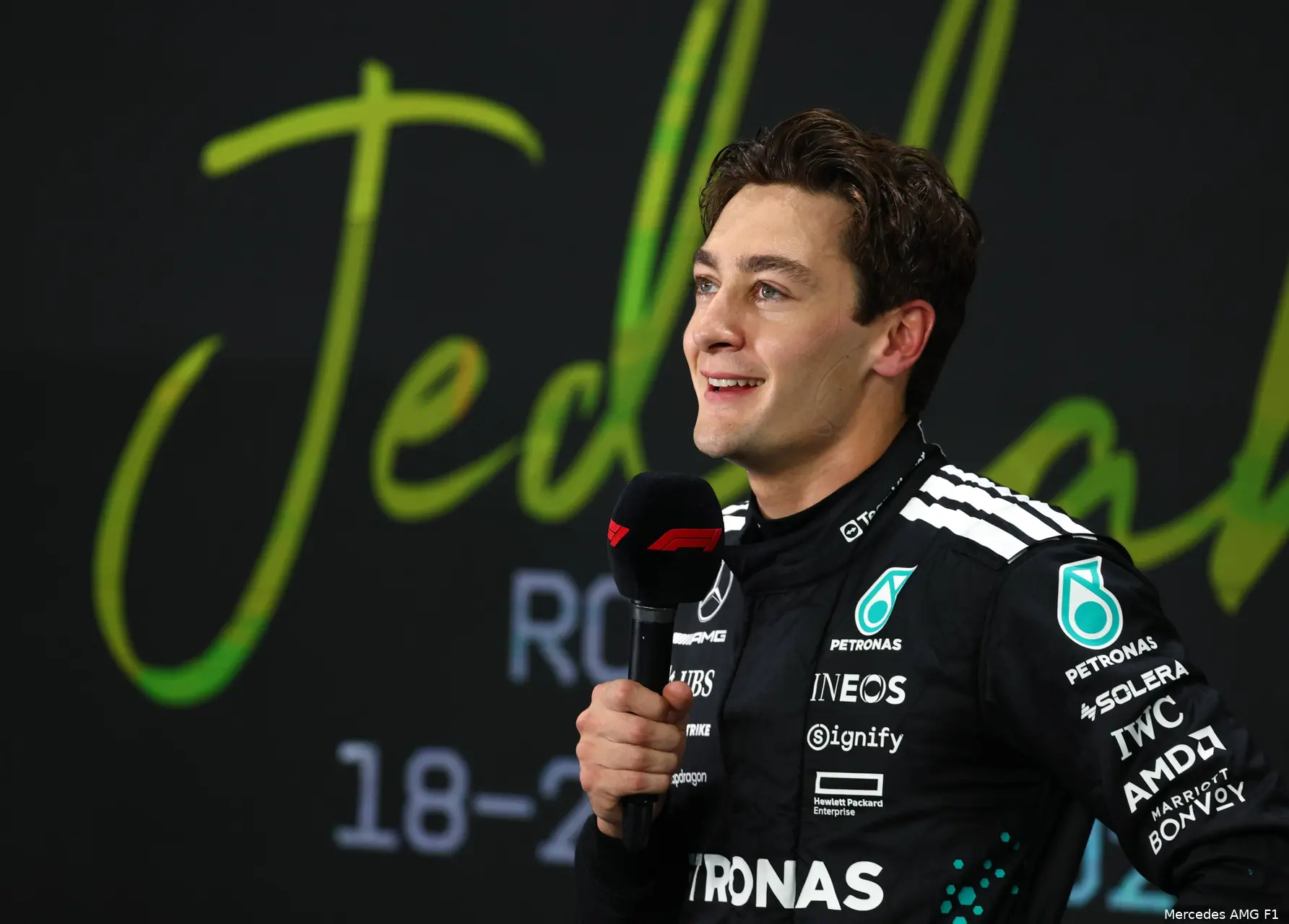 mercedes george russell gp saoedi arabie 2025 zaterdag 3