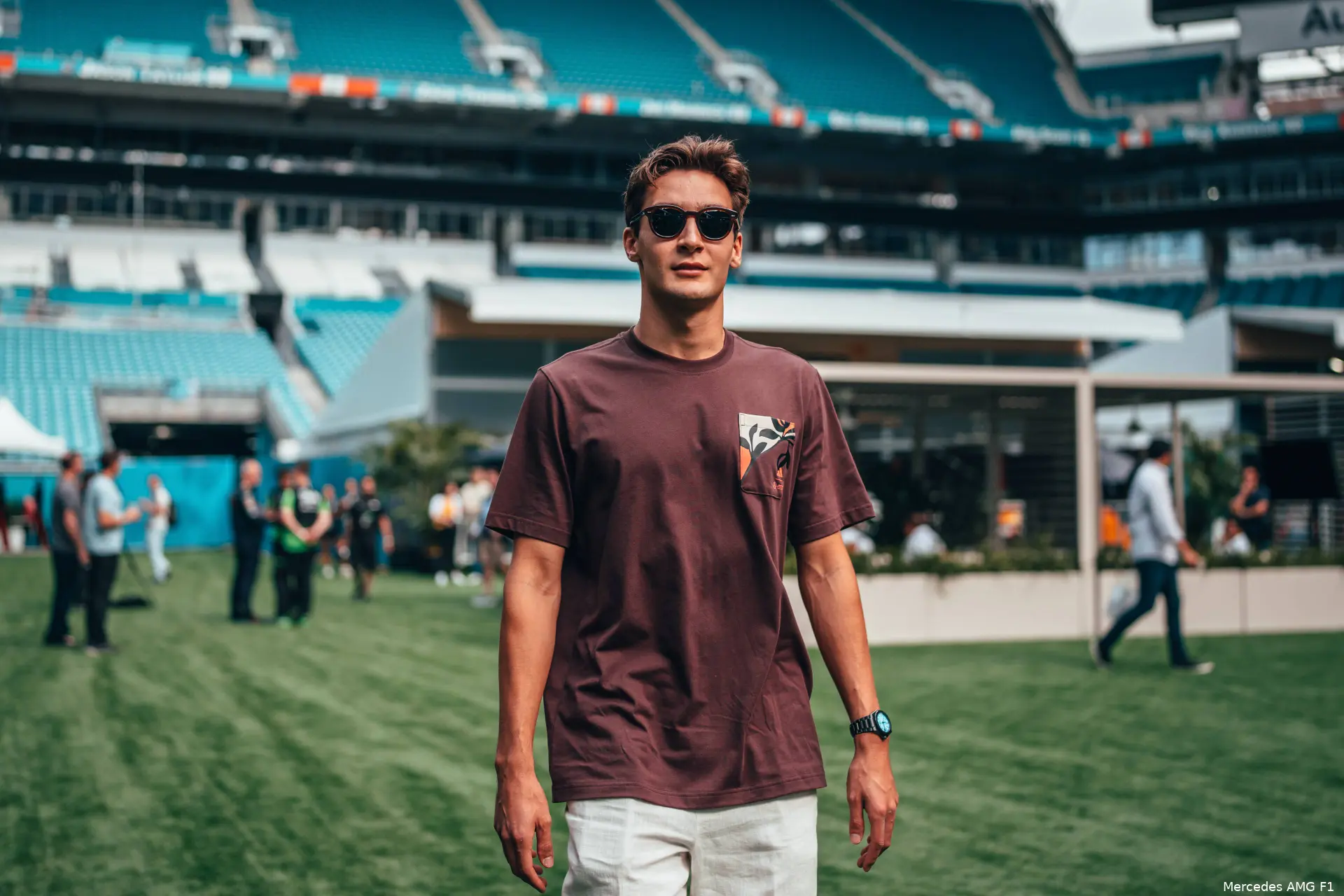 george russell mercedes 2025 miami donderdag