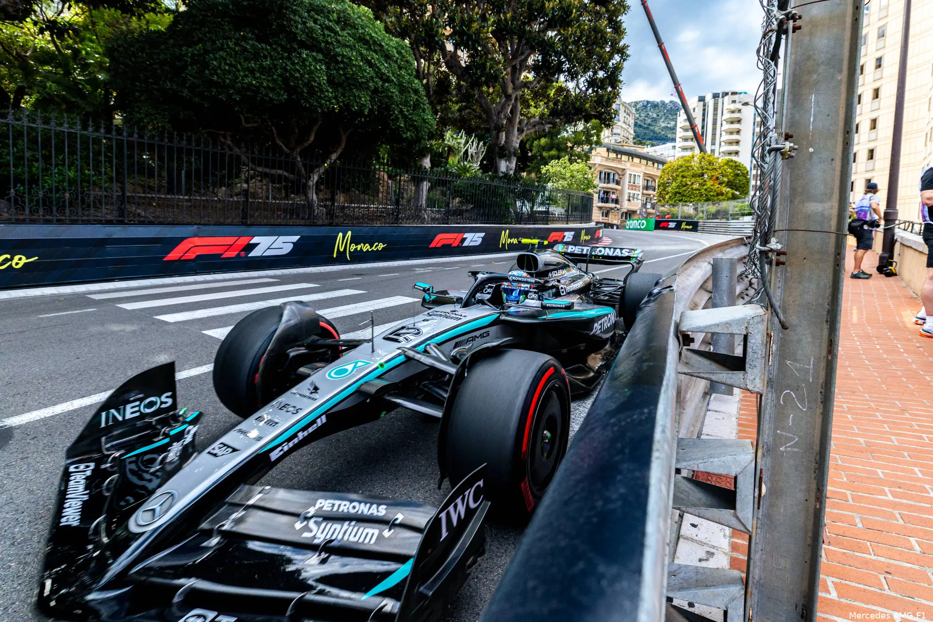 mercedes andrea kimi antonelli gp monaco zaterdag 2025