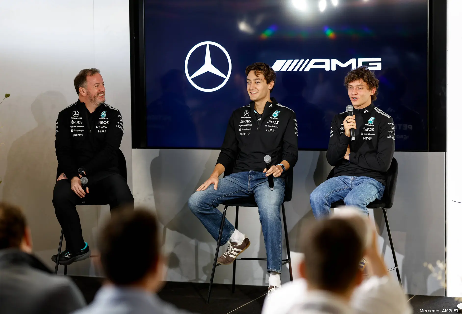 bradley-lord-george-russell-kimi-antonelli-mercedes-2026-australië