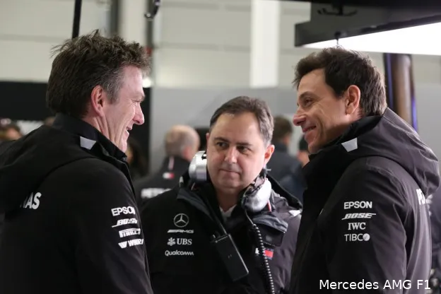 toto wolff ron meadows james allison mercedes 2018