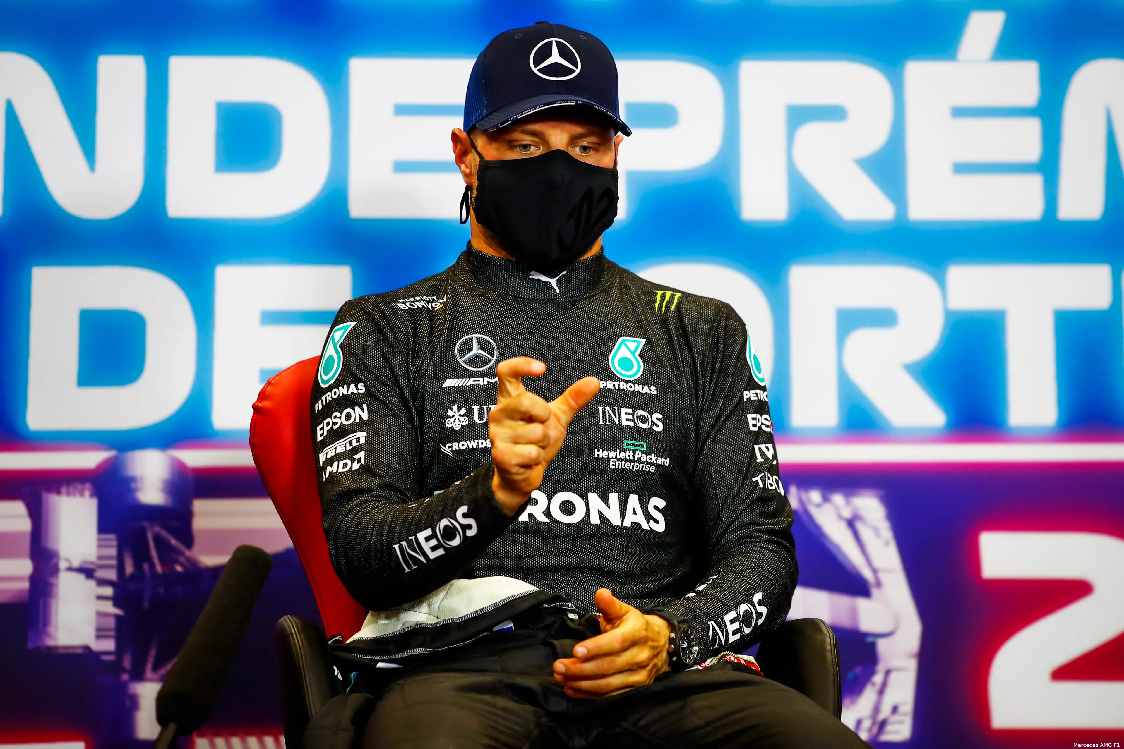 Valtteri Bottas Mercedes persconferentie