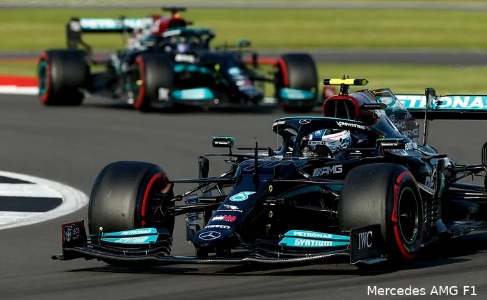 Valtteri Bottas Lewis Hamilton W12 Mercedes Silverstone1