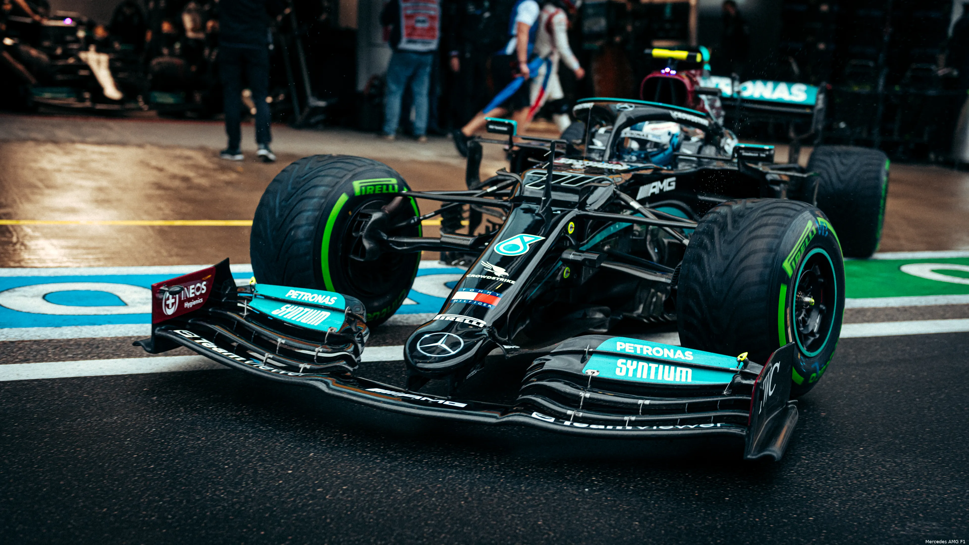 Mercedes W12 Rusland Sochi regen