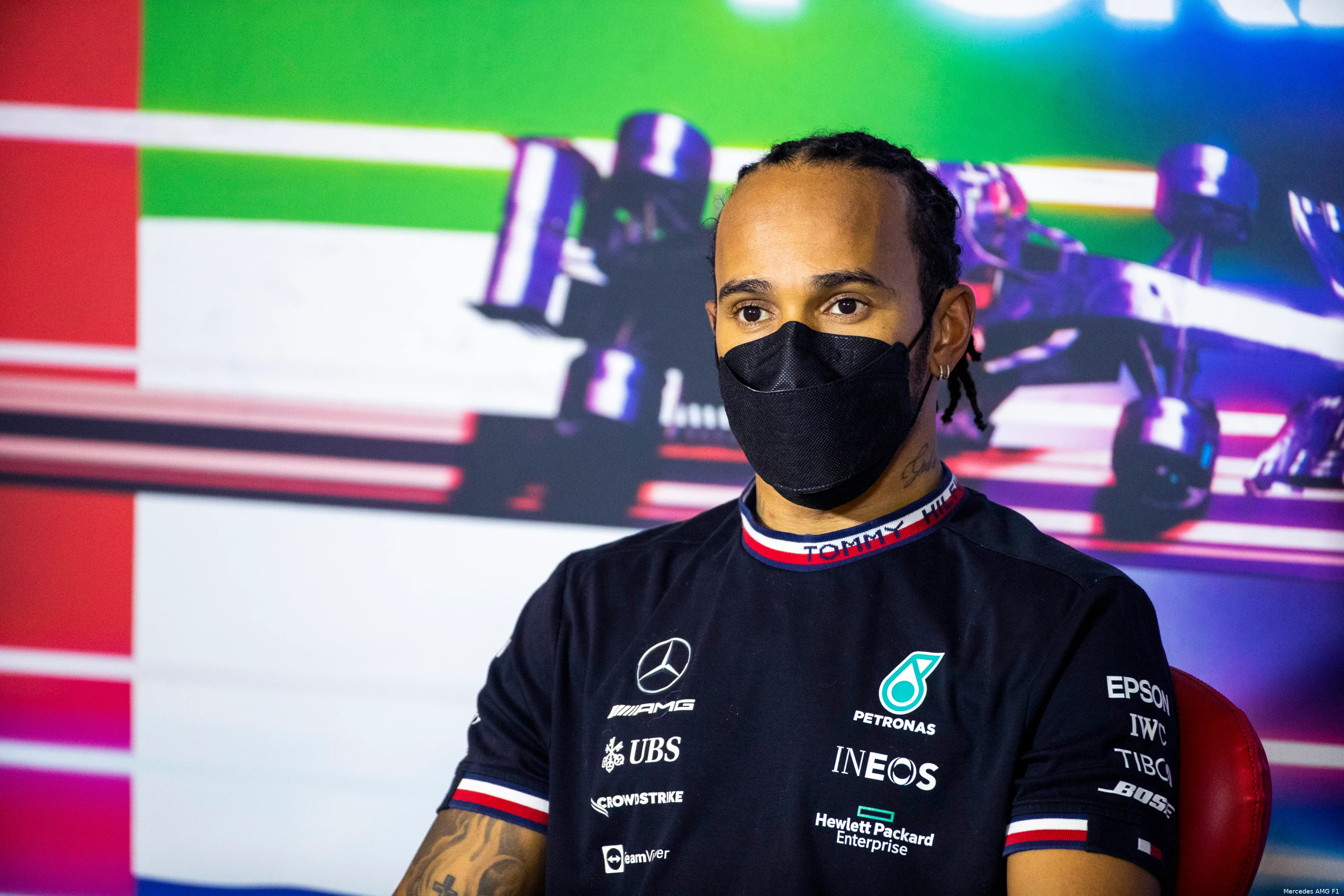Hamilton kwalificatie persco Abu Dhabi 2021