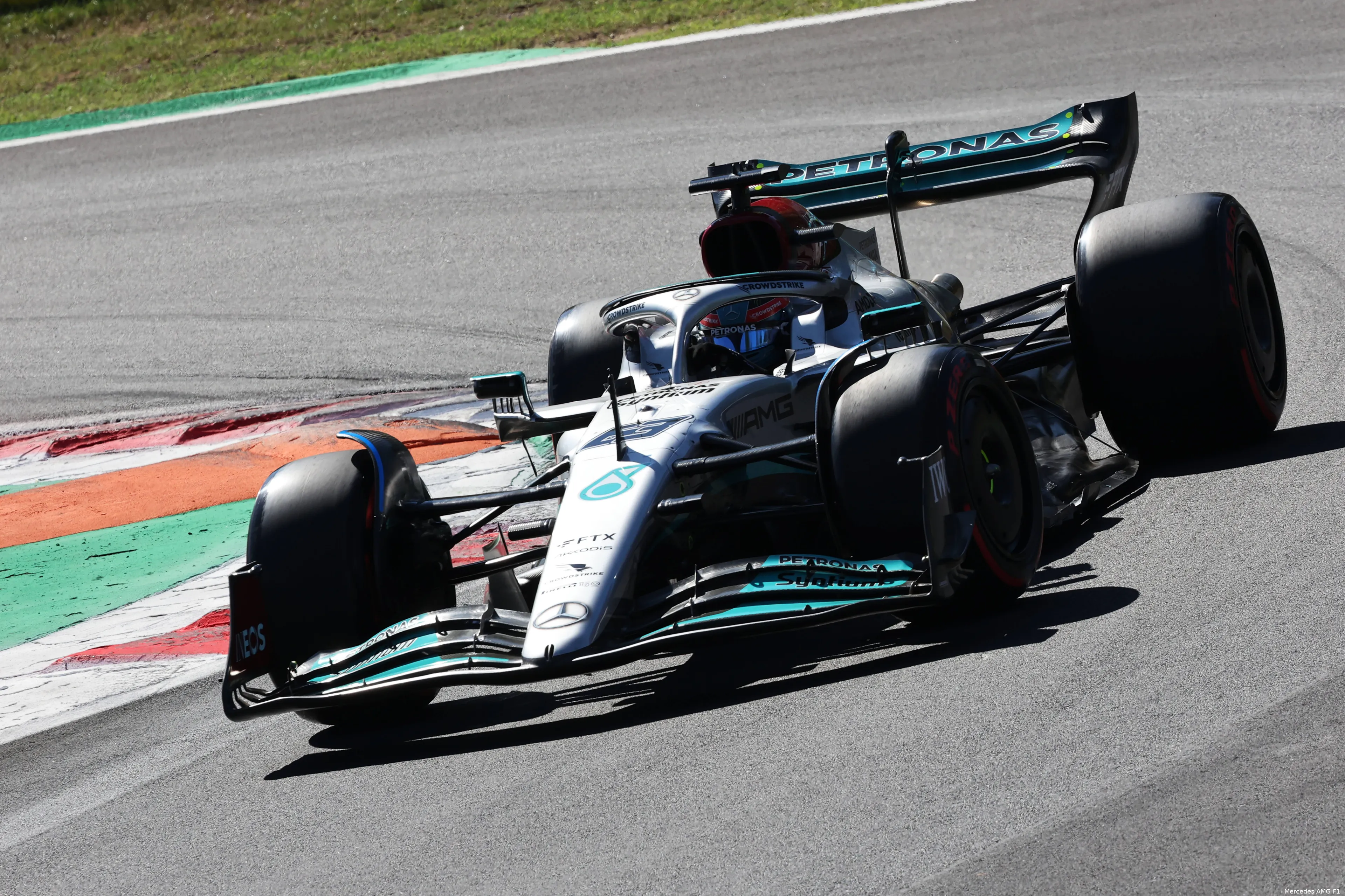 George Russell W13 Mercedes F1 GP Italië 2022
