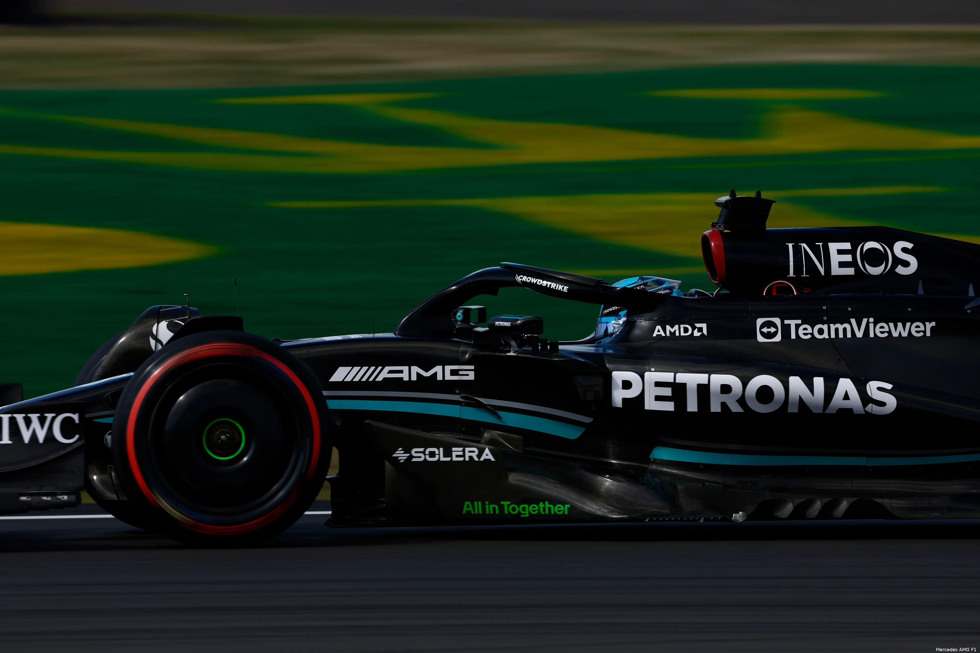 george russell mercedes w14 silverstone