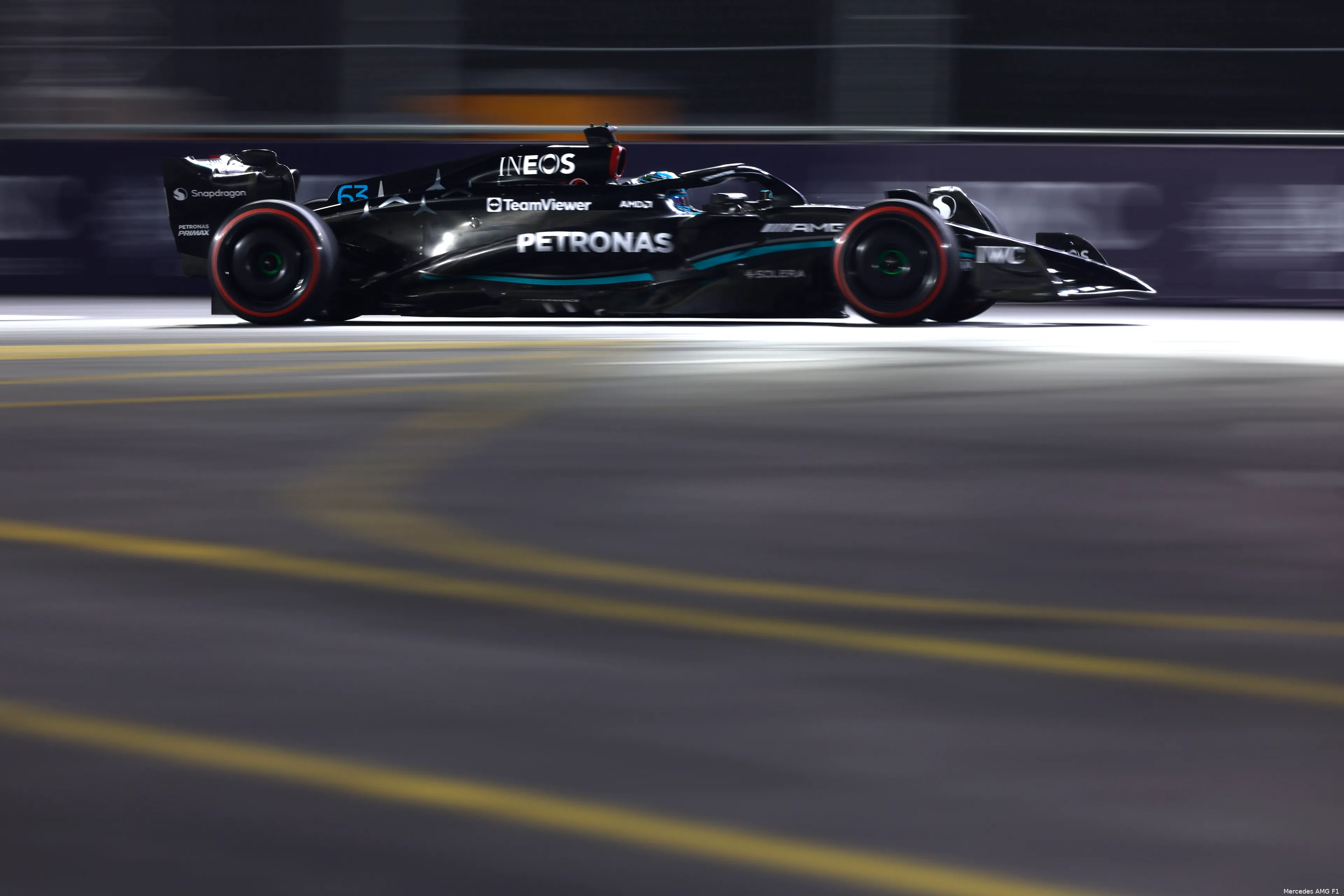 george russell w13 lasvegas mercedes