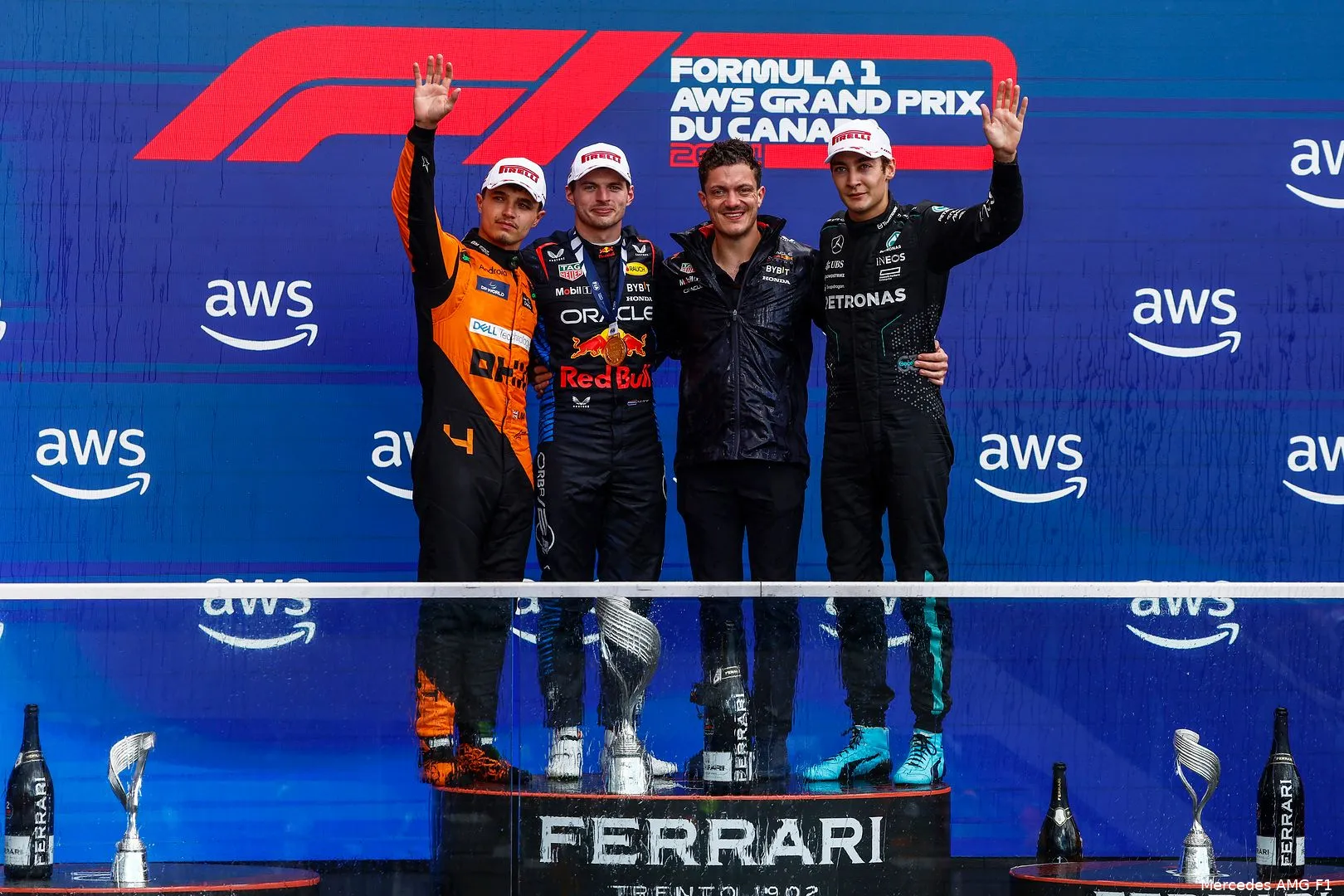 mercedes 2024 canada montreal russell verstappen norris