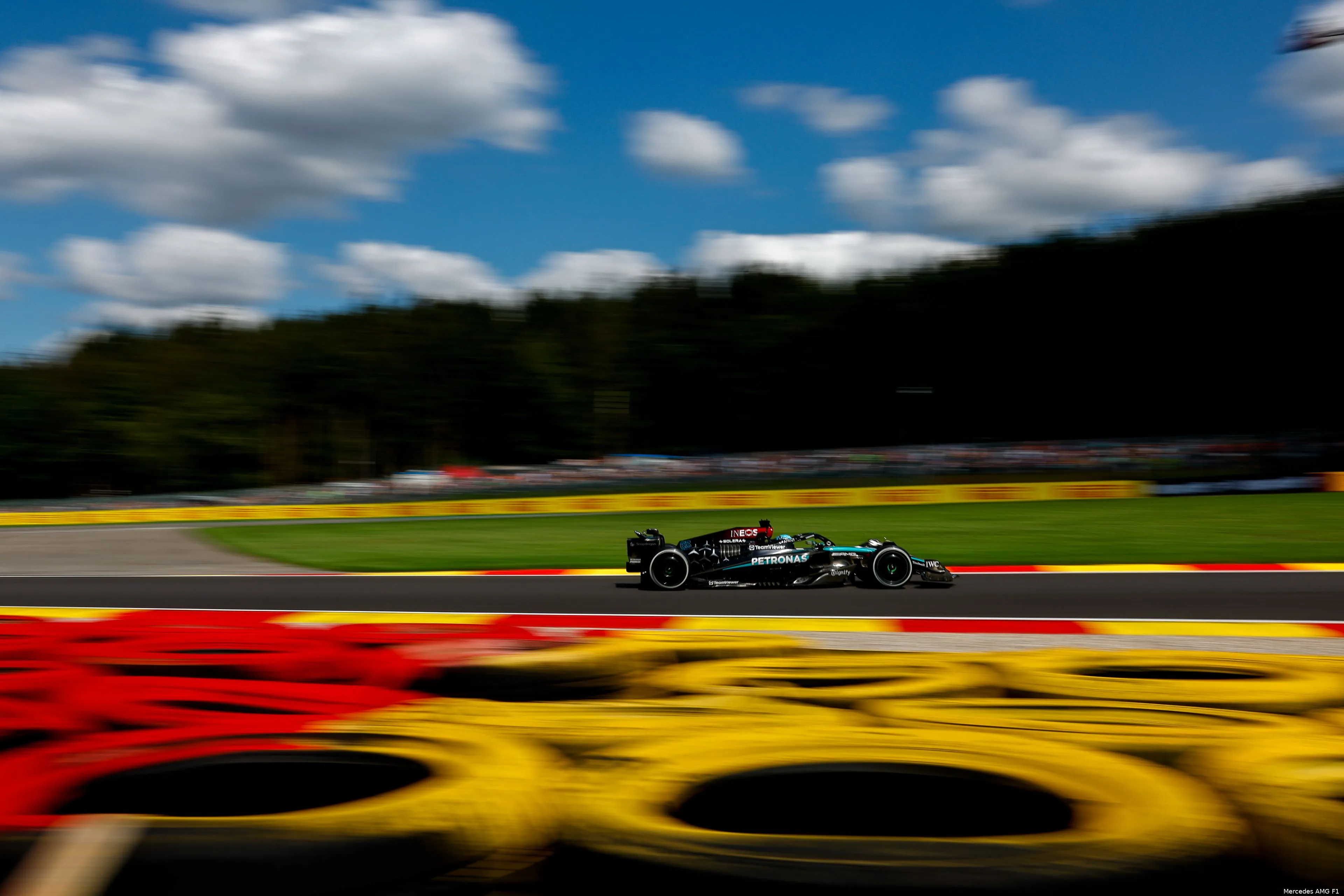 george russell belgie 2024 mercedes racedag