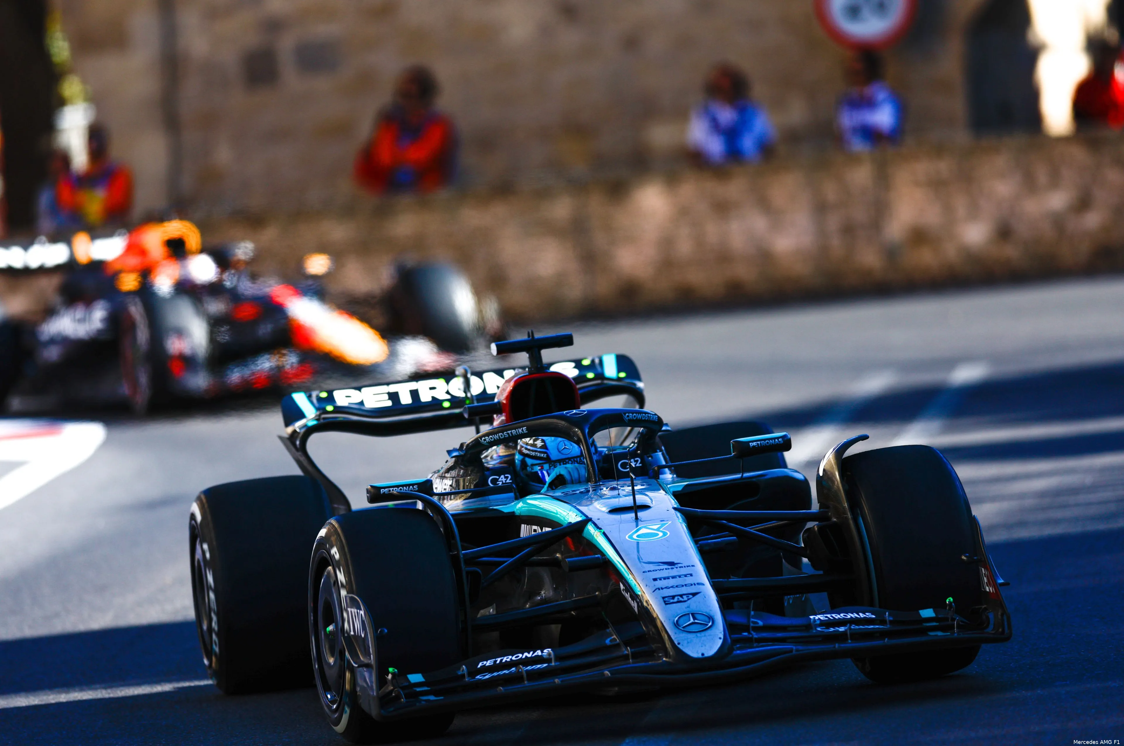 george russell mercedes azerbeidzjan zondag 2024 2