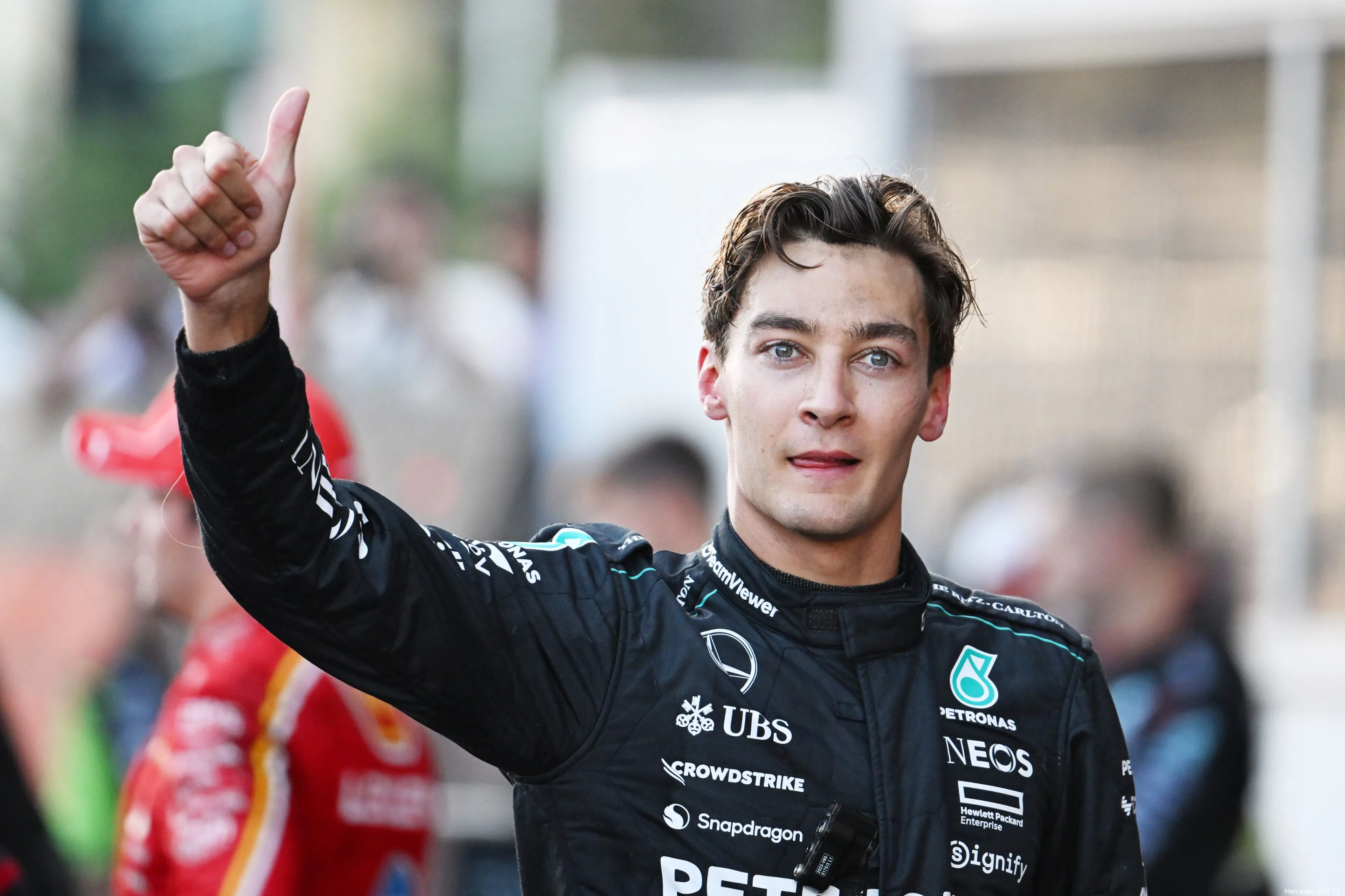 george russell mercedes azerbeidzjan zondag 2024 4