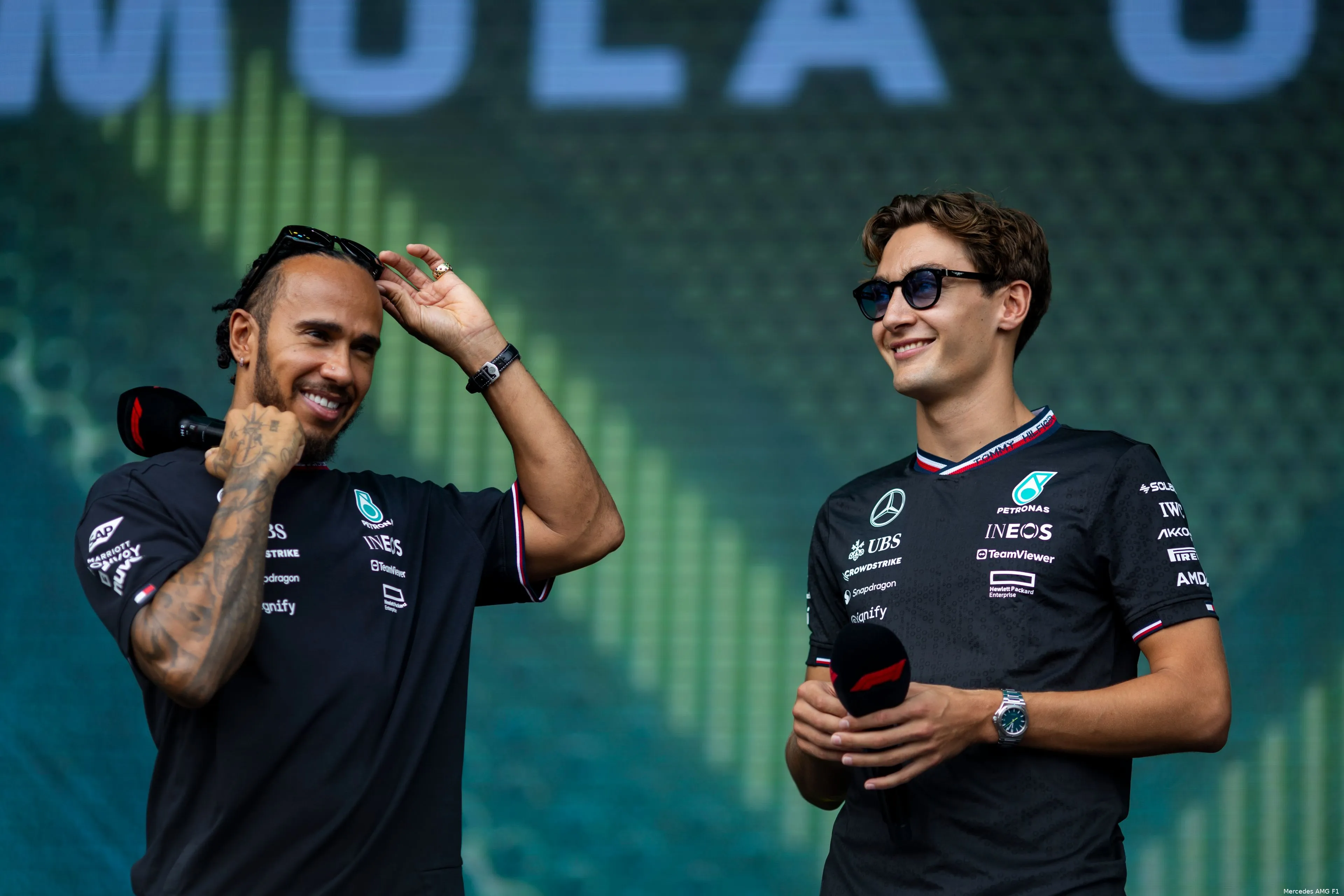 lewis hamilton mercedes 238137 george russell