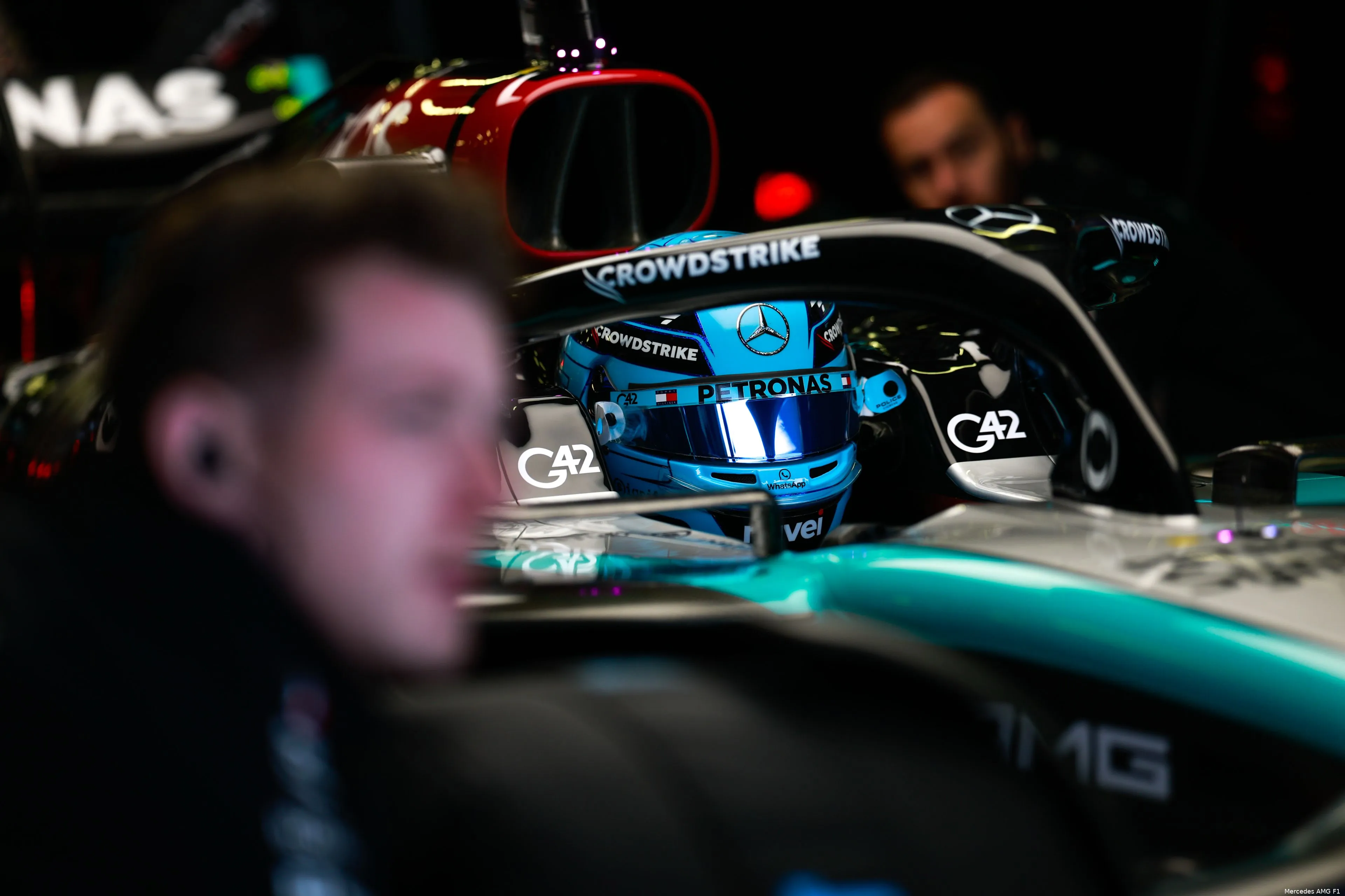 george russell mexico kwalificatie zaterdag mercedes 2024