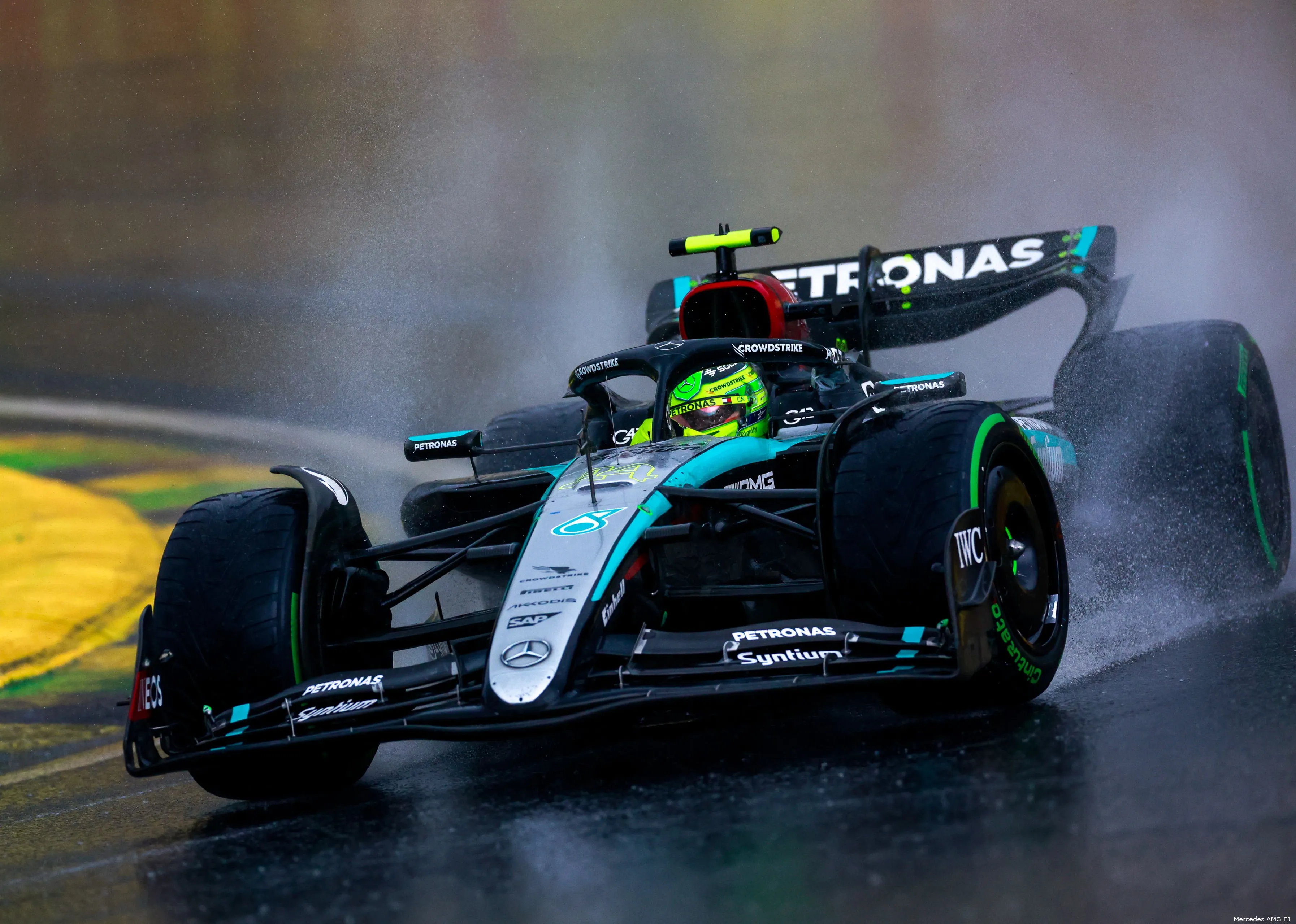 lewis hamilton brazilie regenrace zondag mercedes 2024